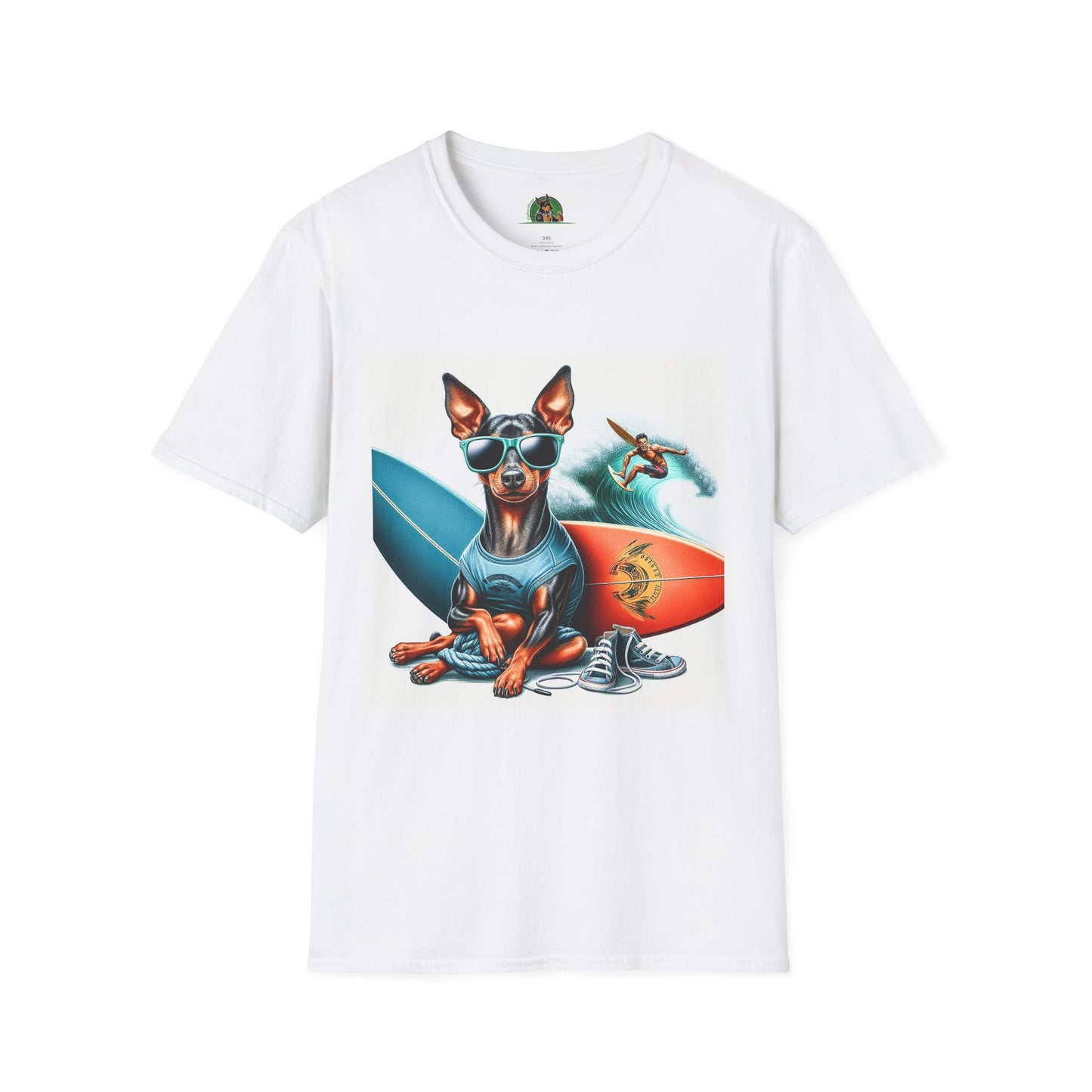 Min Pin T-Shirt T-Shirt Printify XS White 