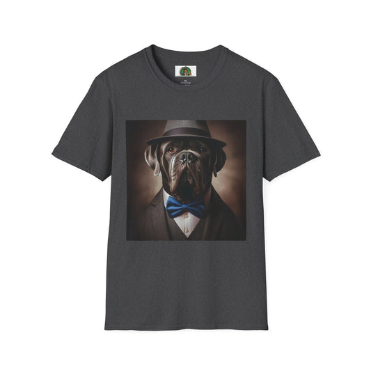 Cane Corso Dapper Dog TShirt T-Shirt Printify XS Dark Heather