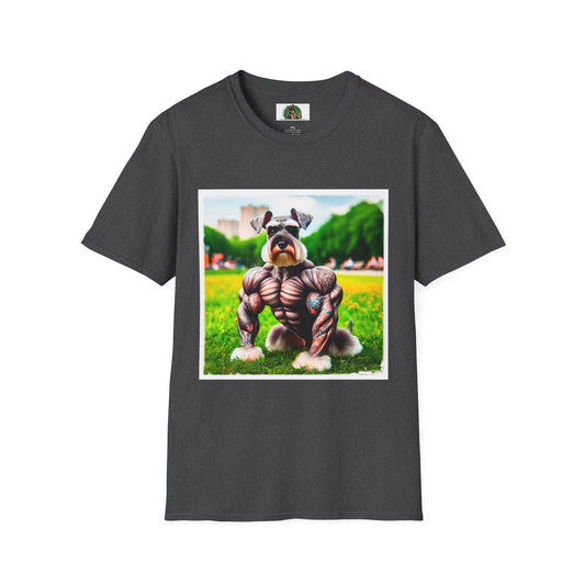 Miniature Schnauzer muscles shirt T-Shirt Printify XS Dark Heather