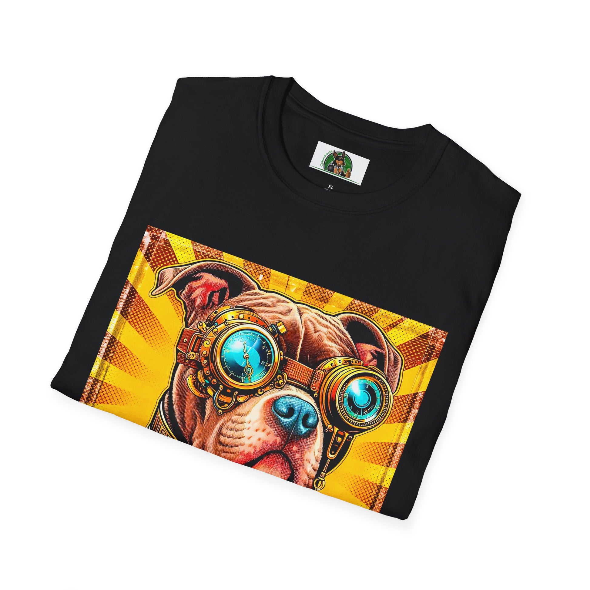 Pit Bull steam punk shirt T-Shirt Printify