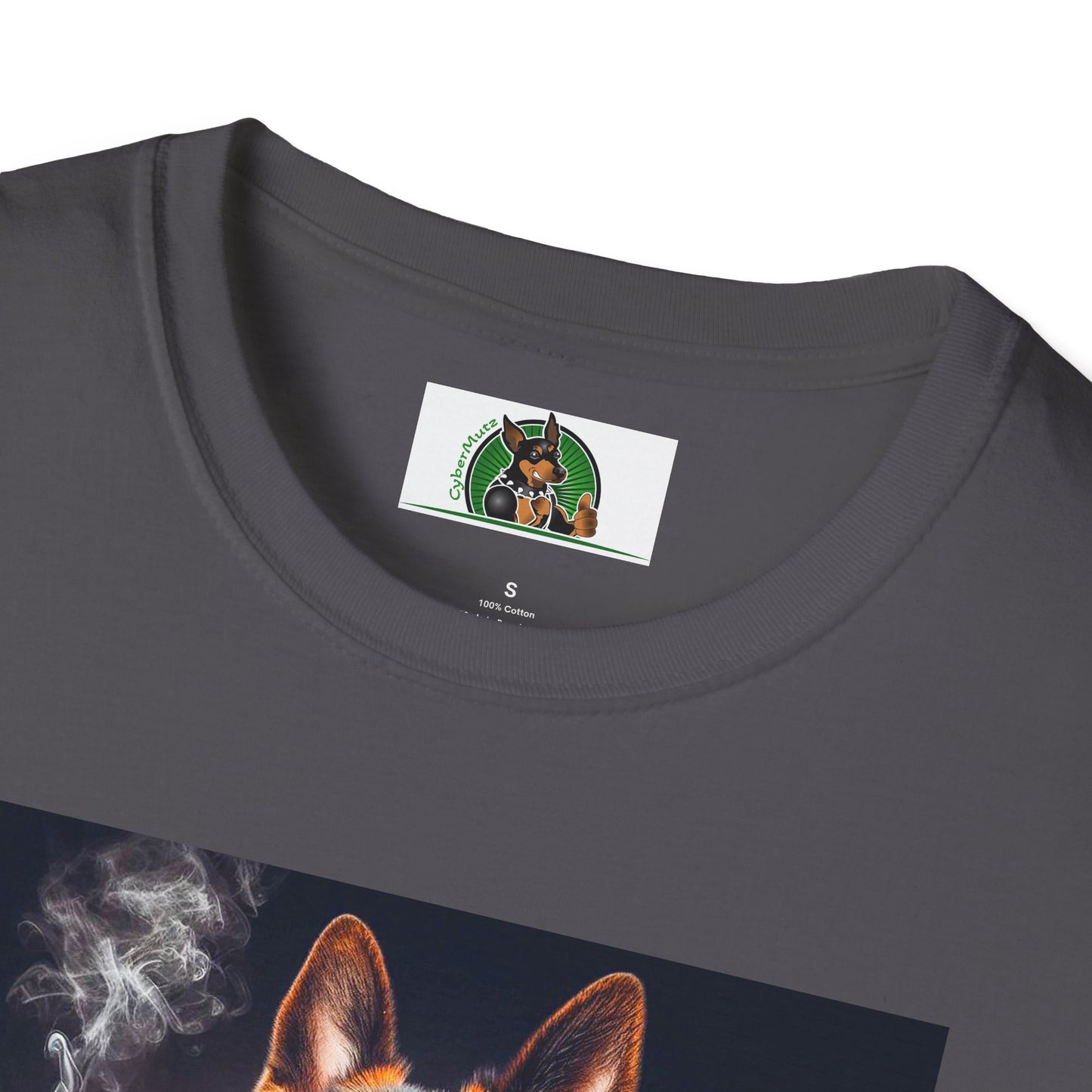 German Shepherd smoking shirt T-Shirt Printify