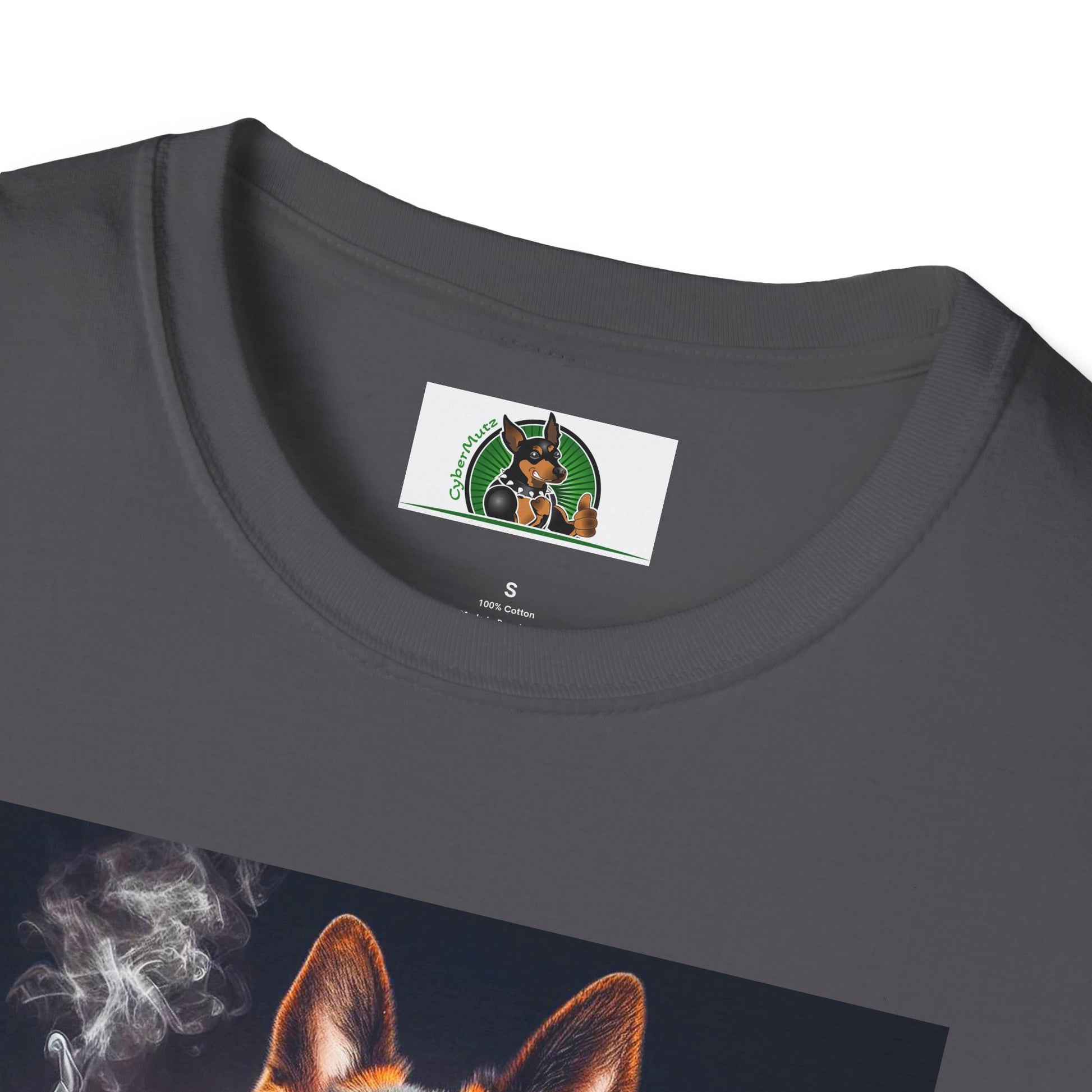 German Shepherd smoking shirt T-Shirt Printify