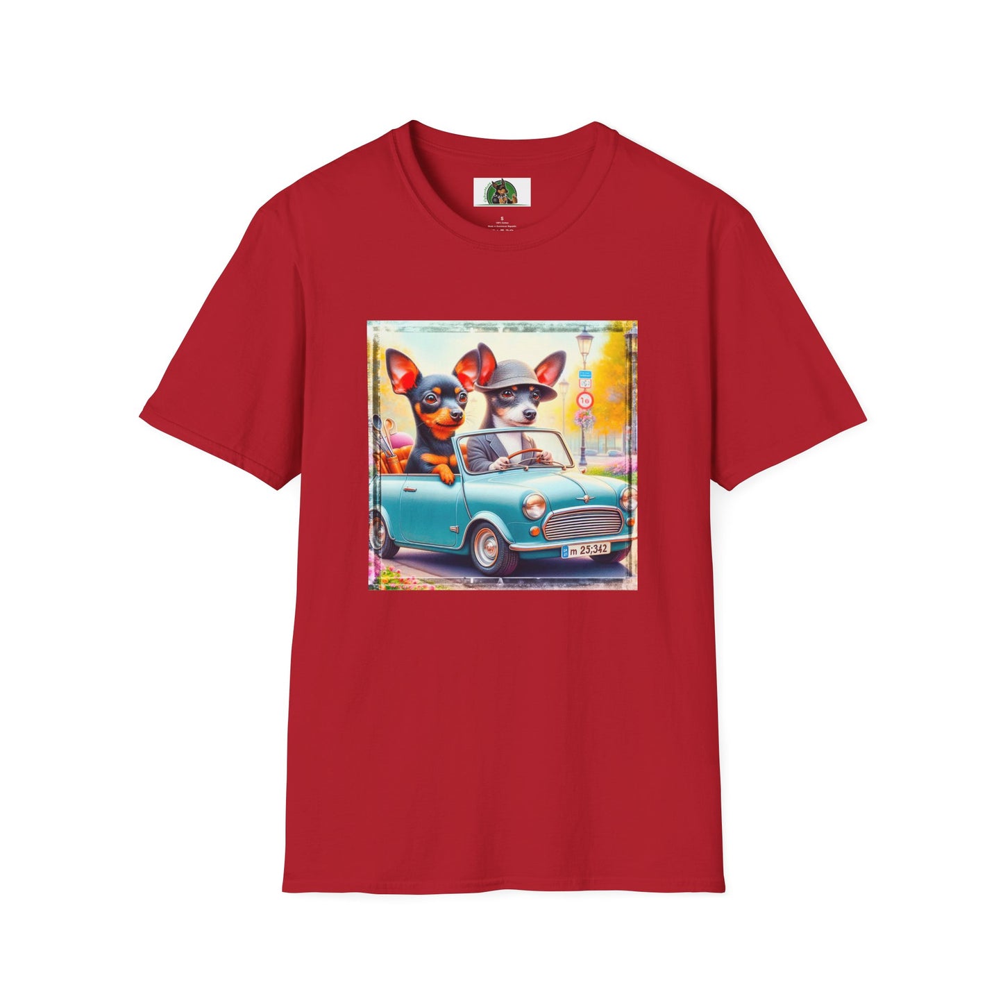 Wacky Rat Terrier T-Shirt T-Shirt Printify S Cherry Red 