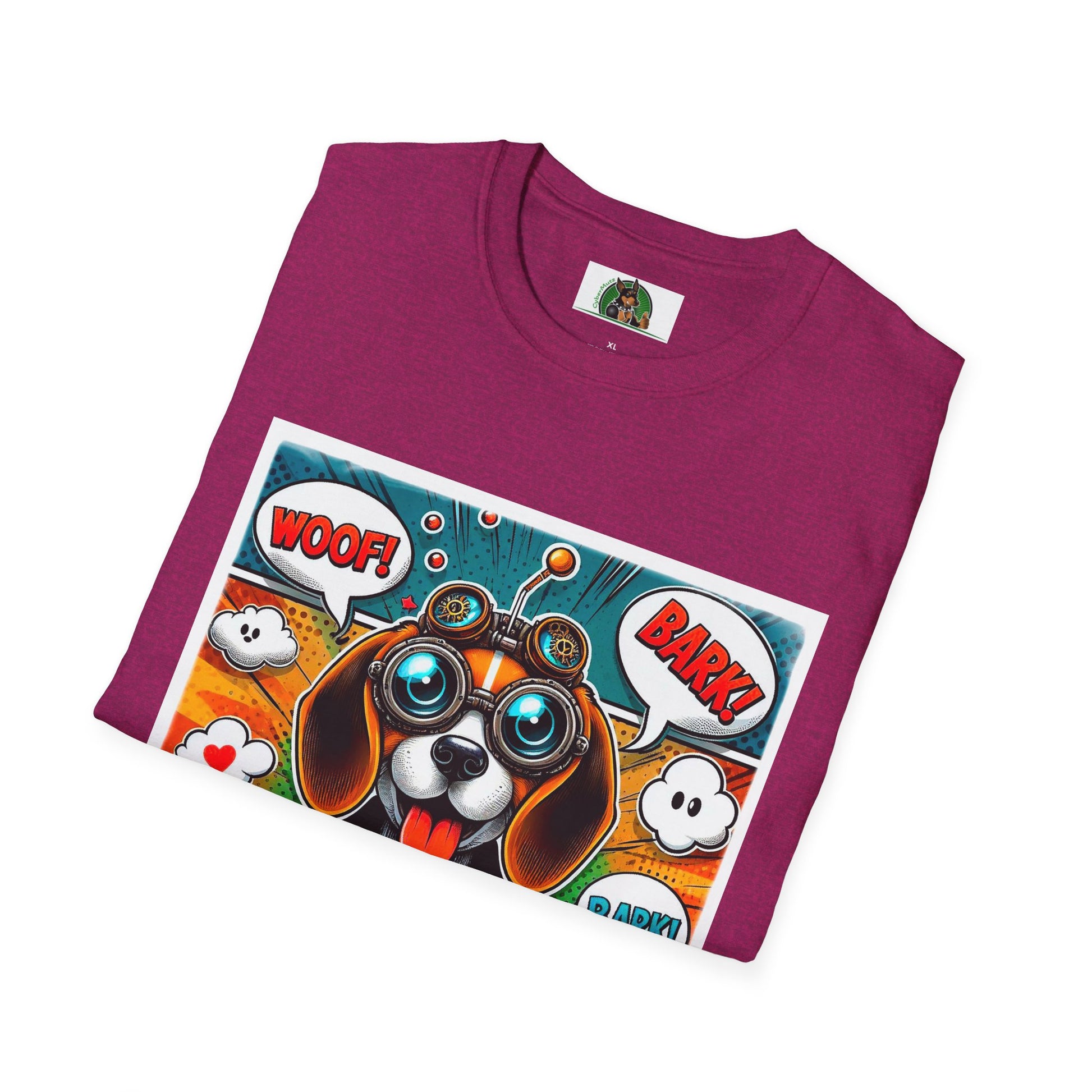 Wacky Beagle Cartoon Pop Art Dog T-Shirt Printify   