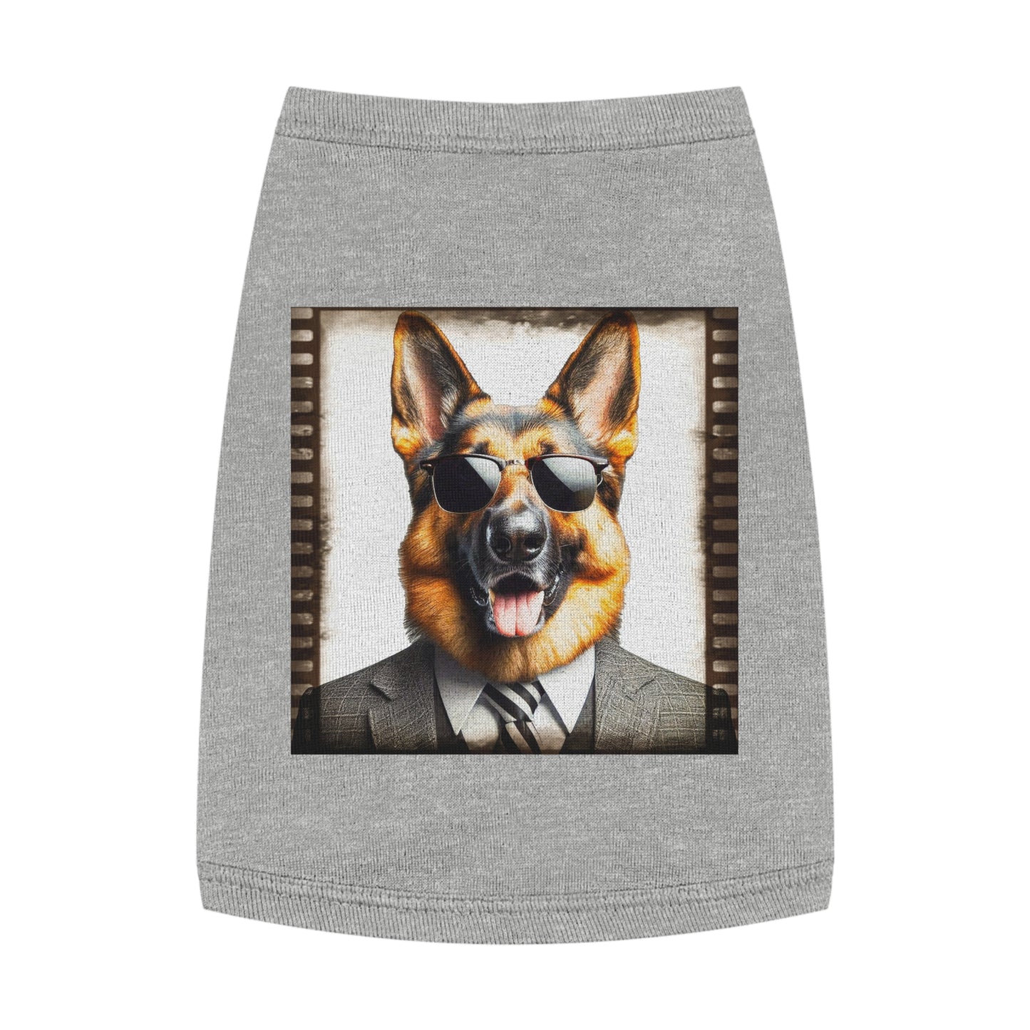 Pet Tank Top German Shepherd Pets Printify M Heather 