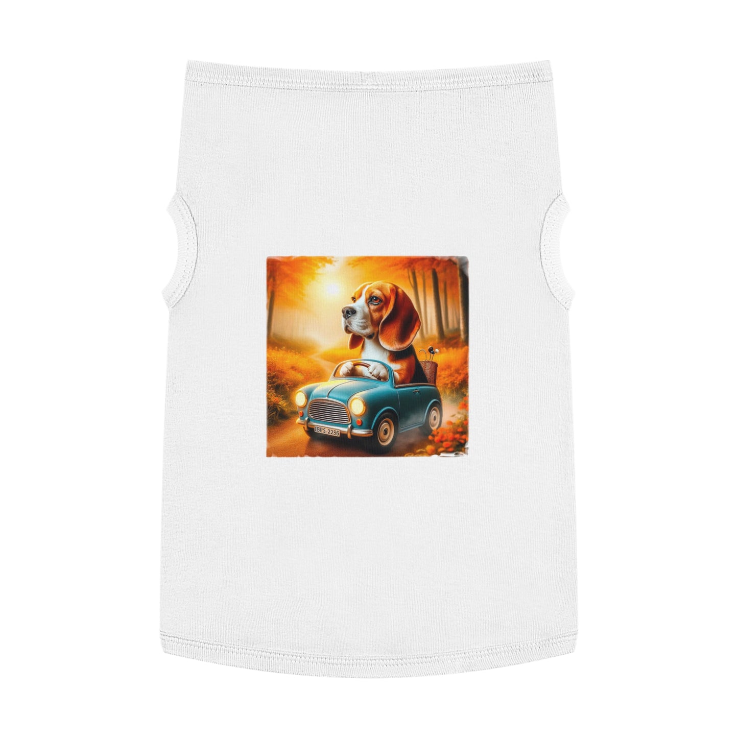 Pet Tank Top Wacky Beagle Pets Printify   