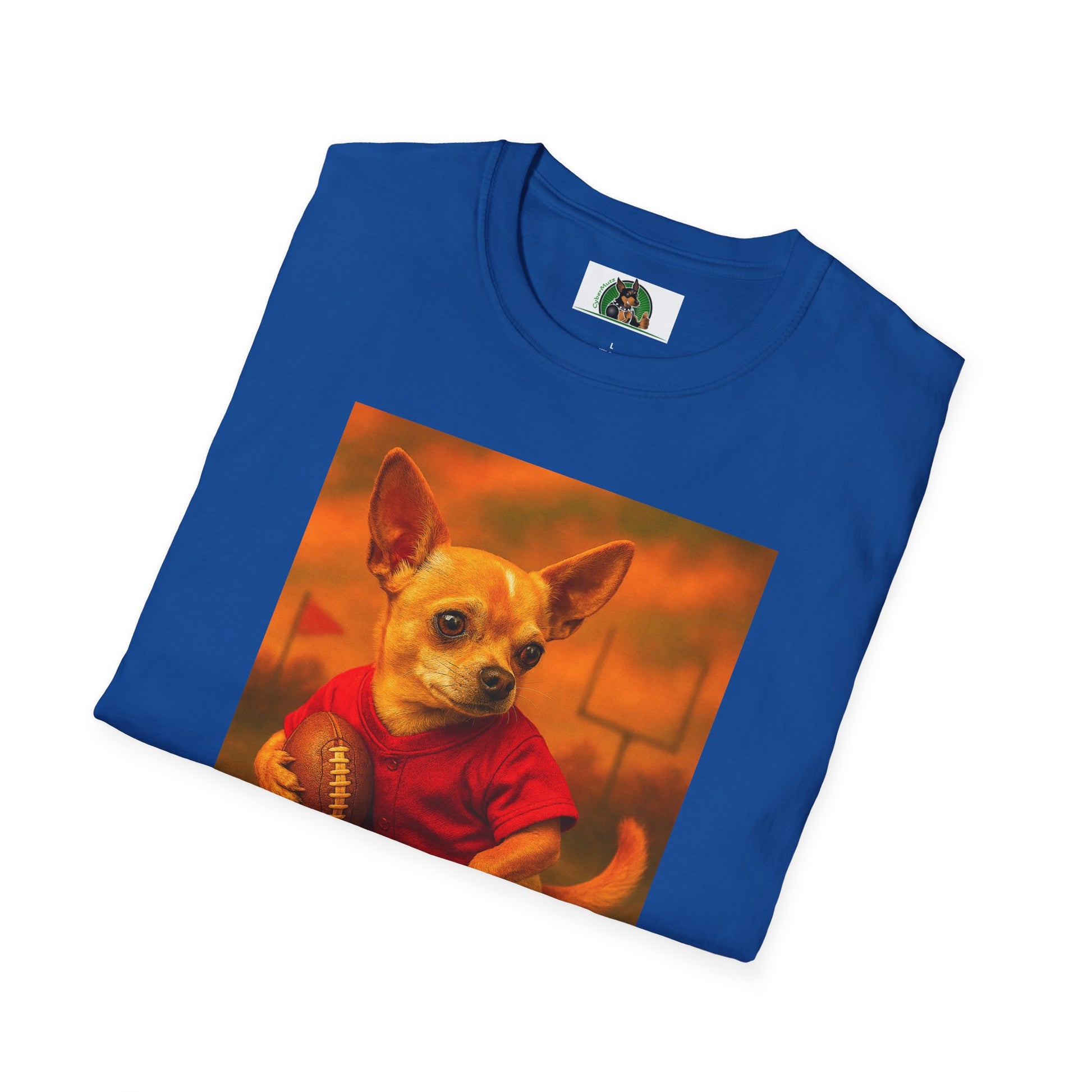 Chihuahua Football T-Shirt Sports T-Shirt Printify