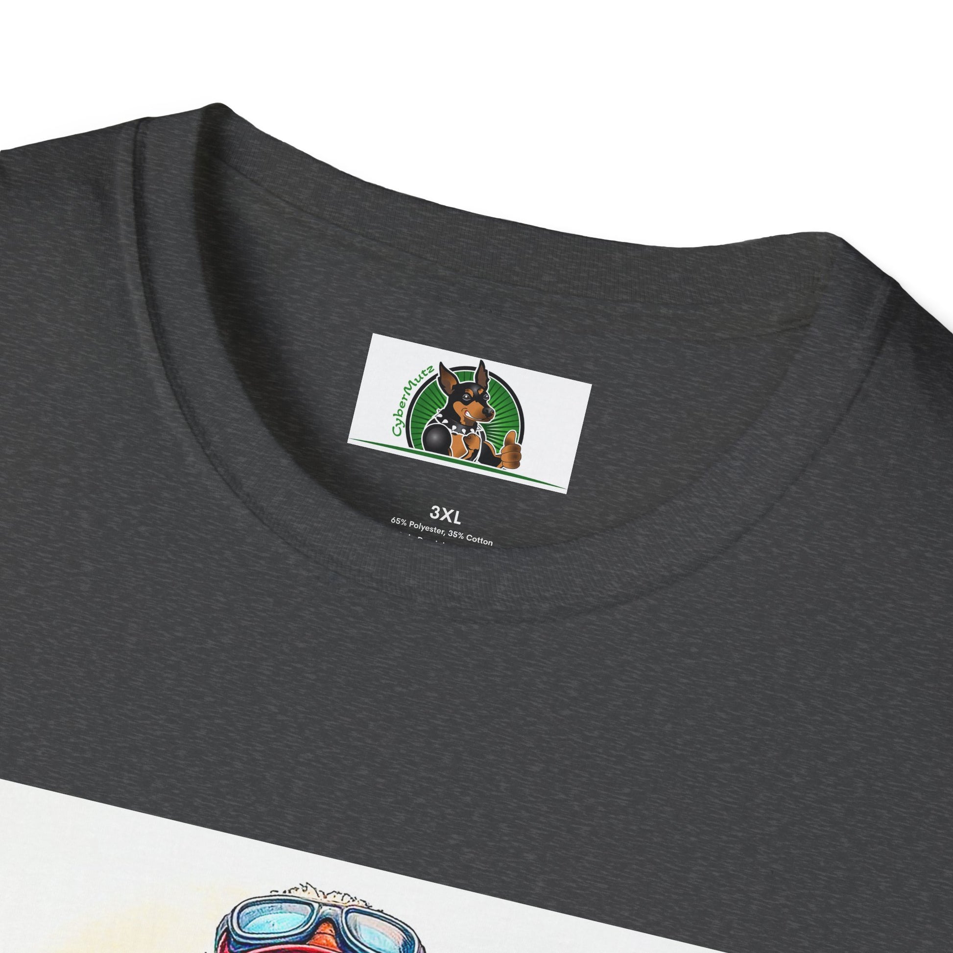 Golden Doodle surfer dude t shirt T-Shirt Printify