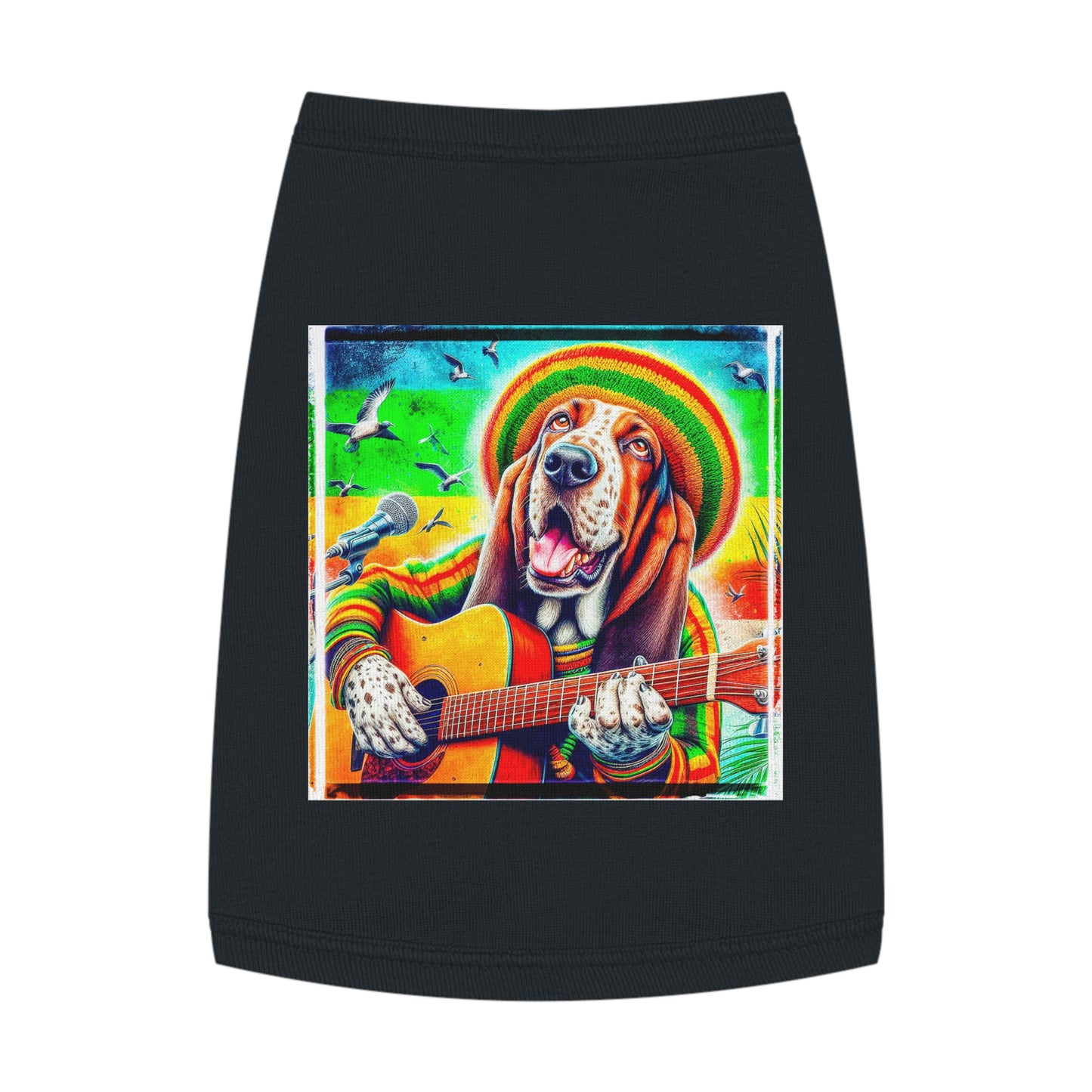 Pet Tank Top Basset Hound Pets Printify M Black