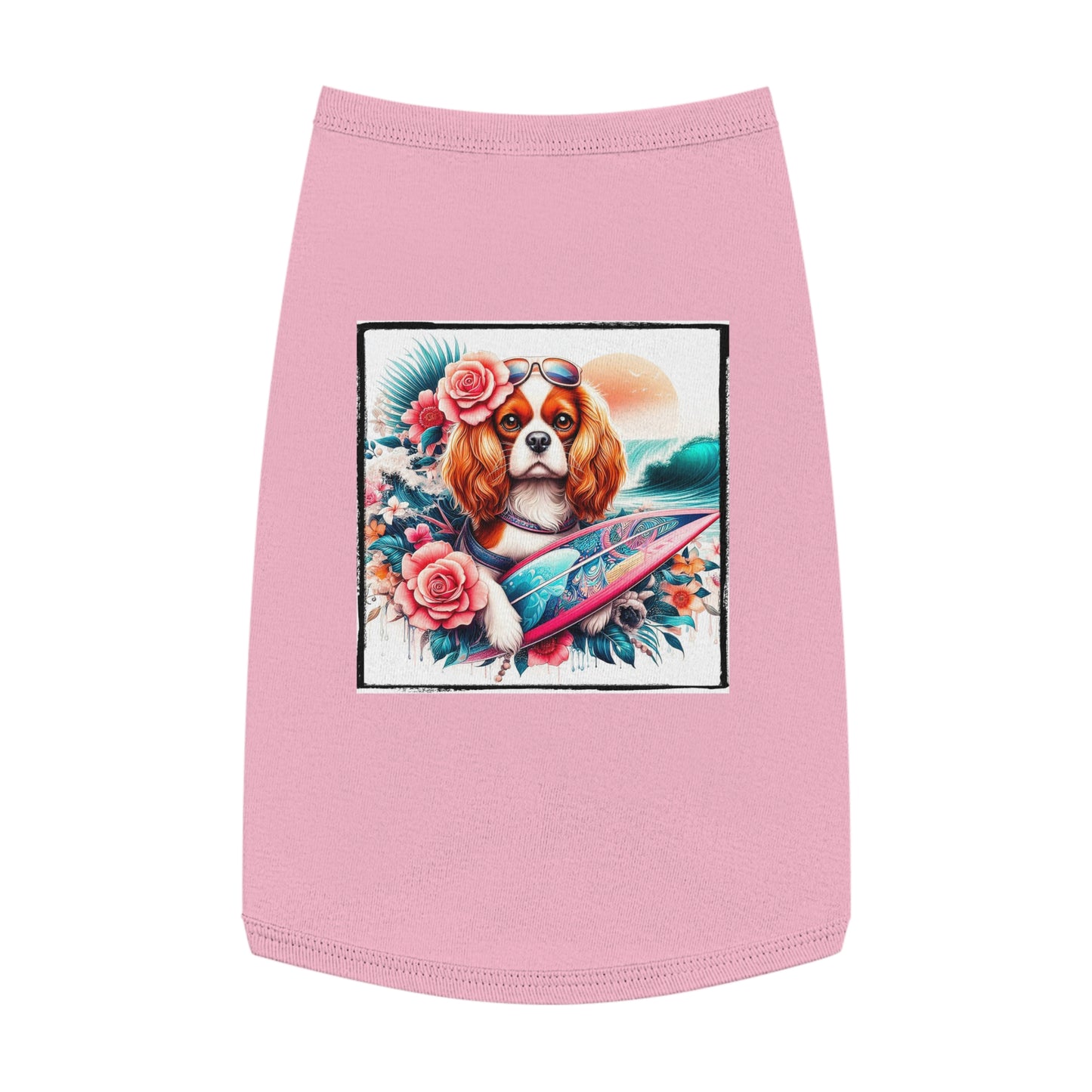 Pet Tank Top Cavalier King Charles Spaniel Pets Printify L Pink