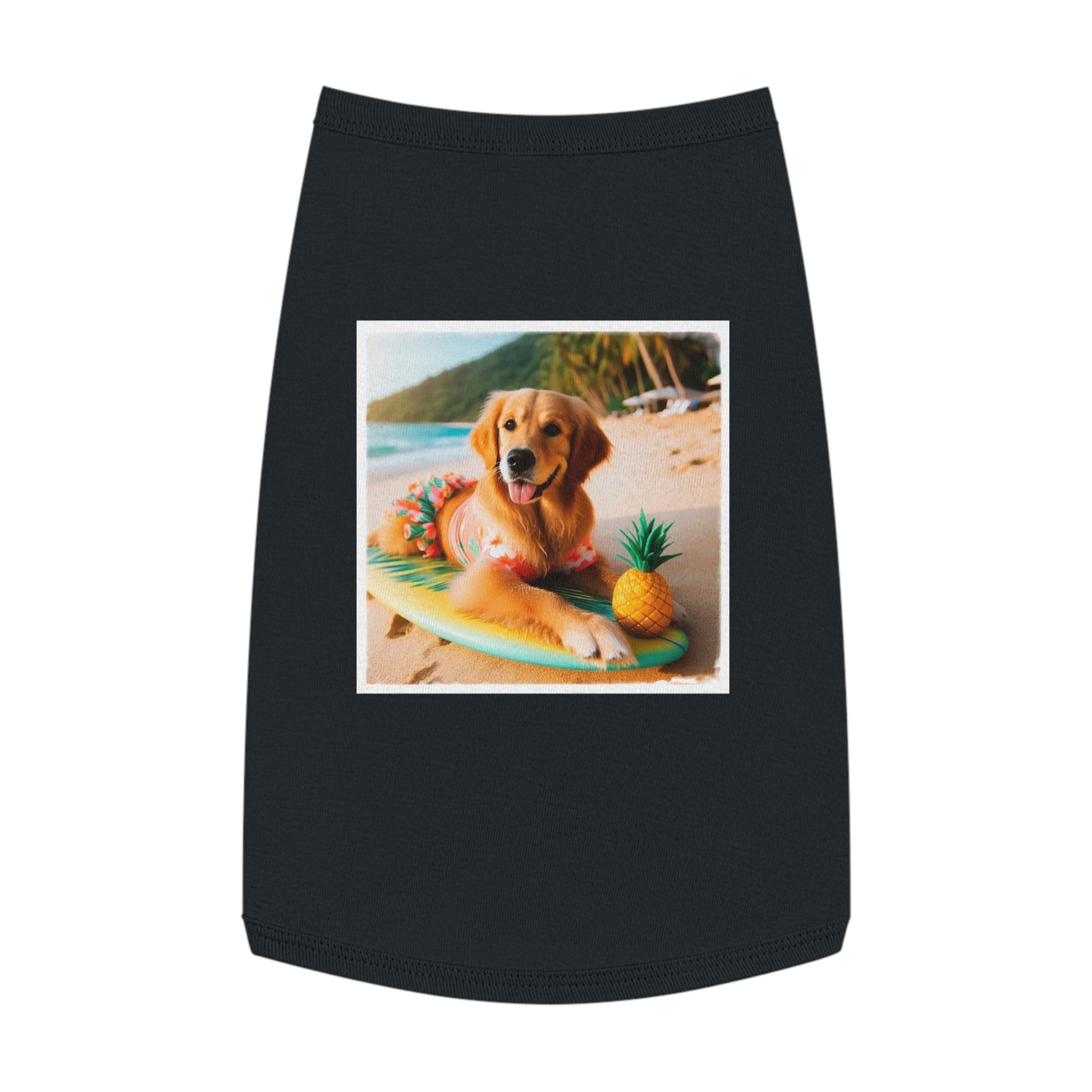 Golden Retriever pet tank top Pets Printify   