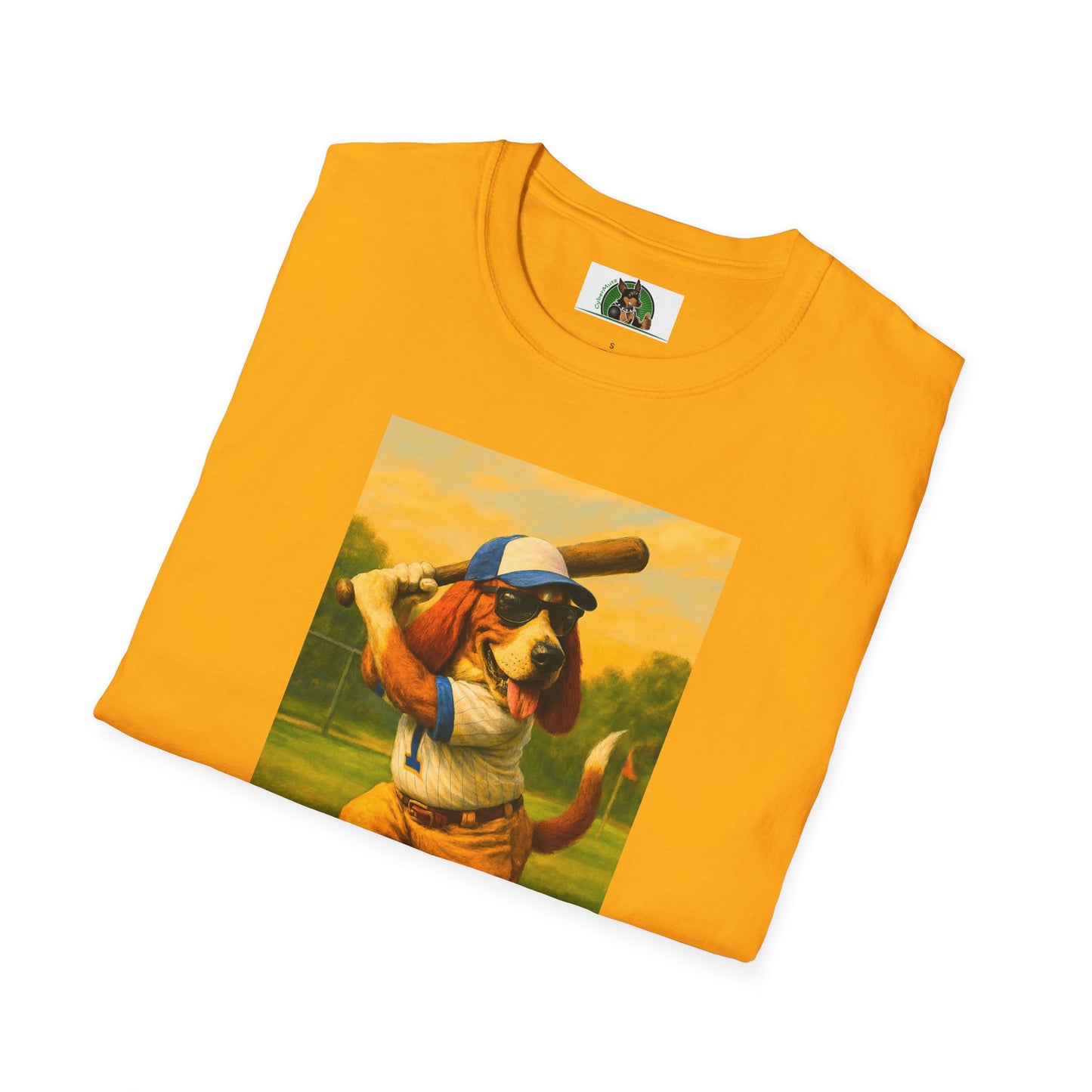 Sports Baseball Bassett Hound T-Shirt