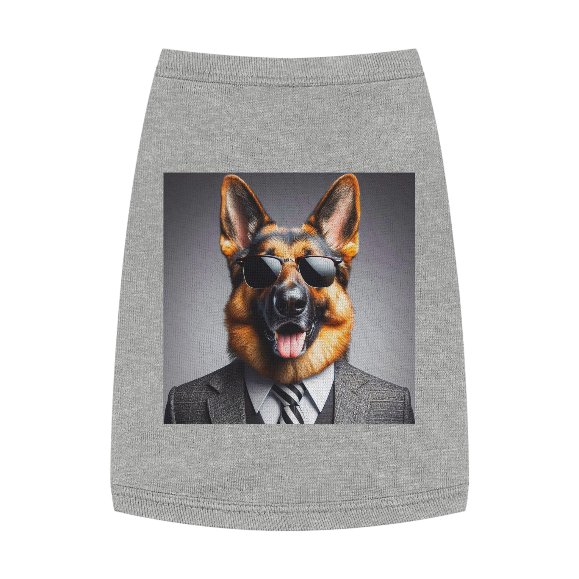 Pet Tank Top German Shepherd Pets Printify M Heather 