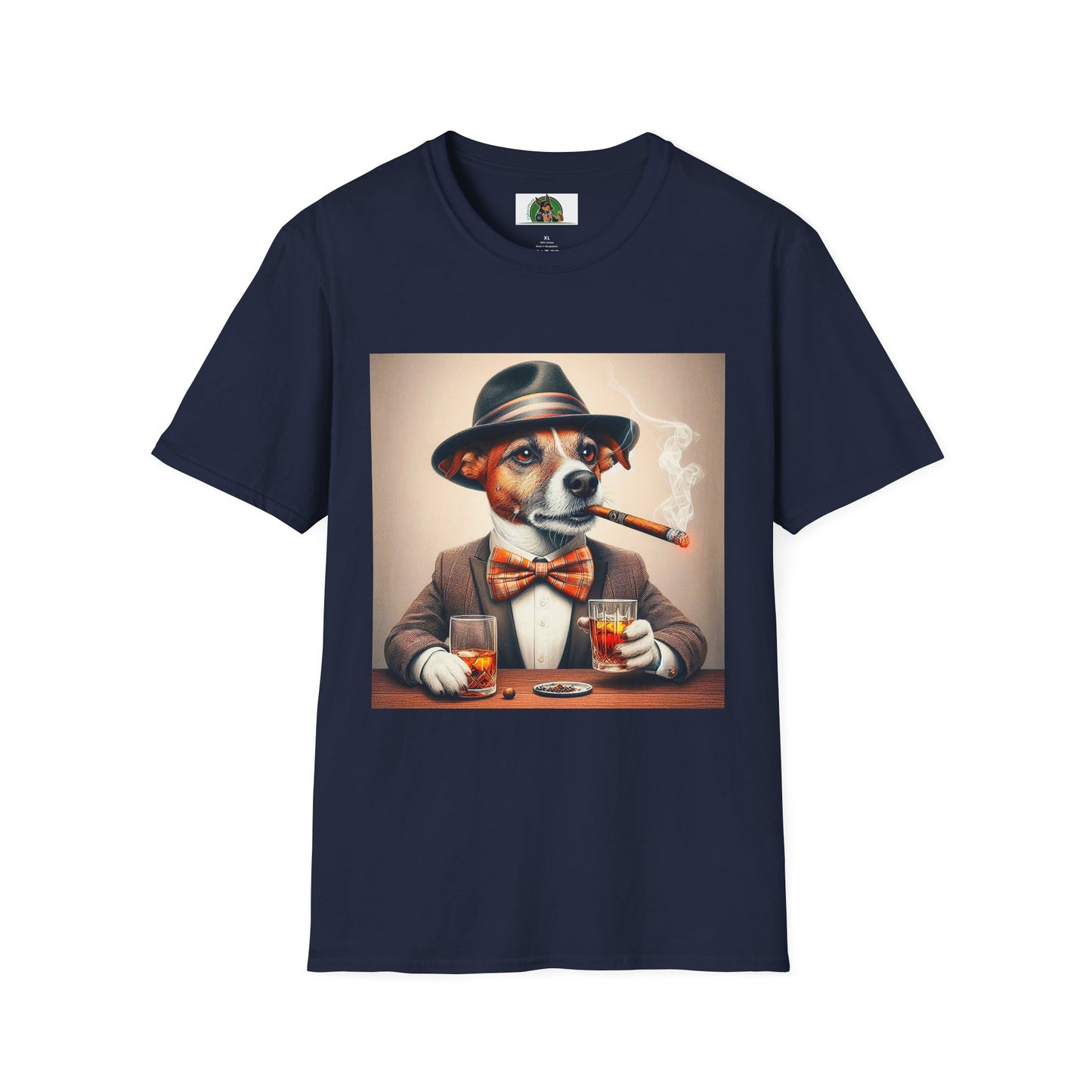 Jack Russell T-Shirt Printify S Navy