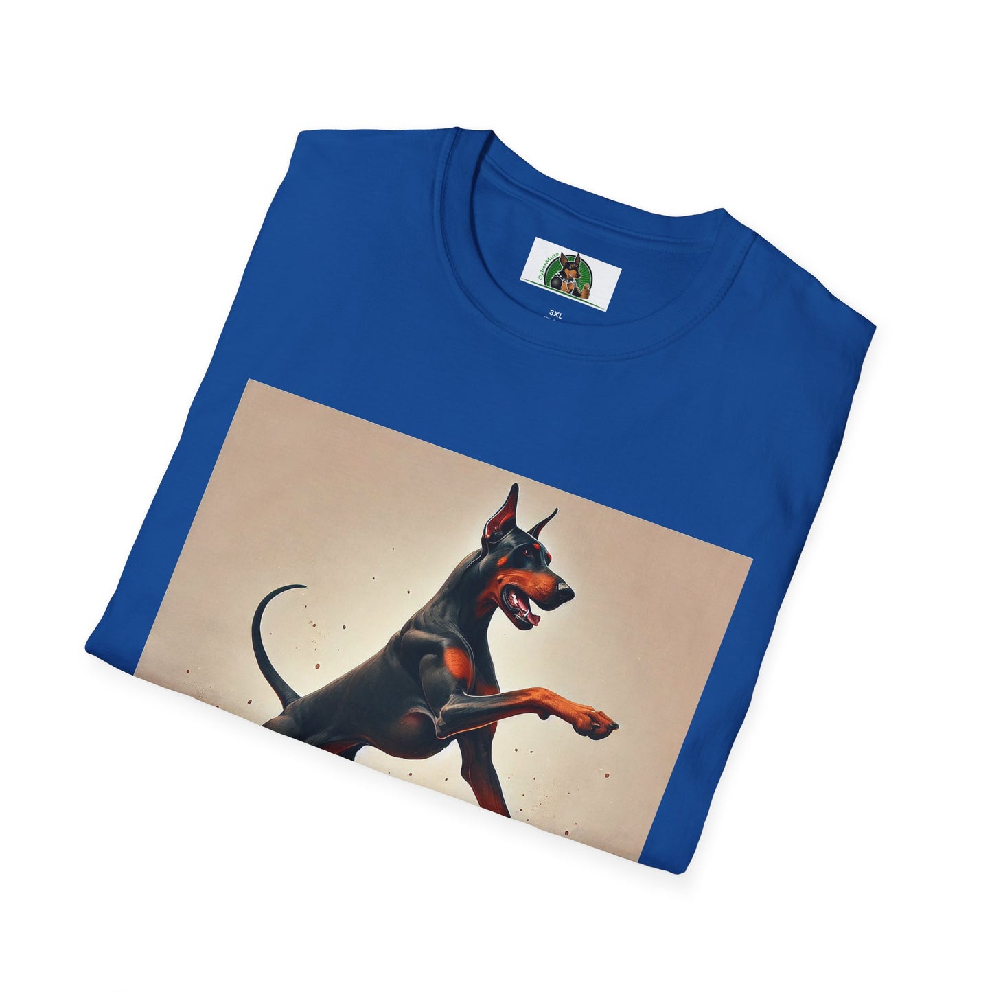 Dancing Doberman Unisex T-Shirt T-Shirt Printify