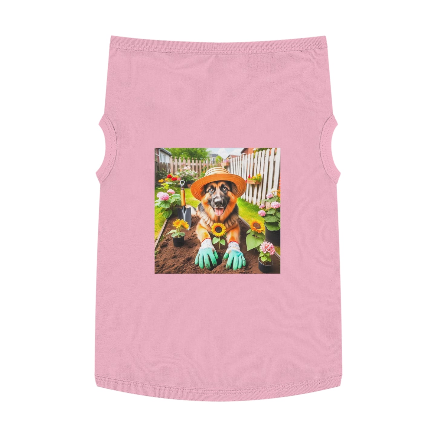 Pet Tank Top German Shepherd Pets Printify XL Pink 