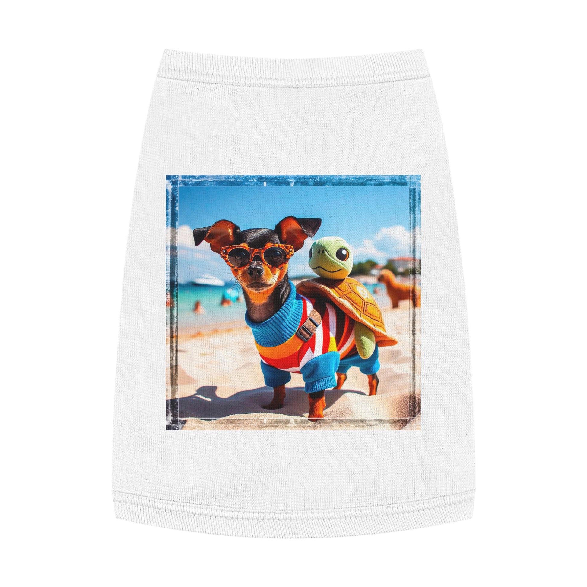 Dog Tank Top - Min Pin Tank Tops Pets Printify   