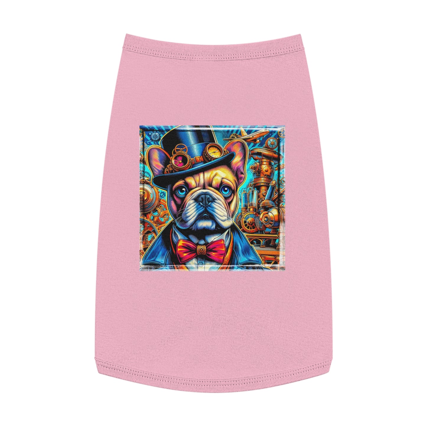 Pet Tank Top French Bulldog Pets Printify L Pink