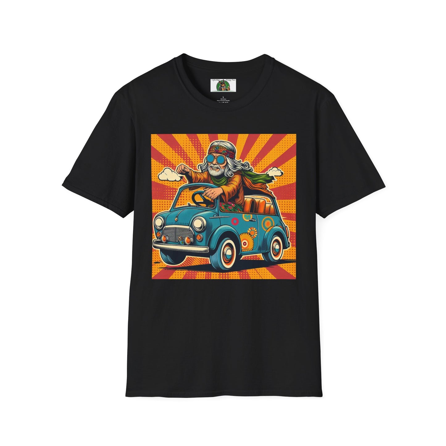 Cool Old Wacky Dude T-Shirt Printify Black S 