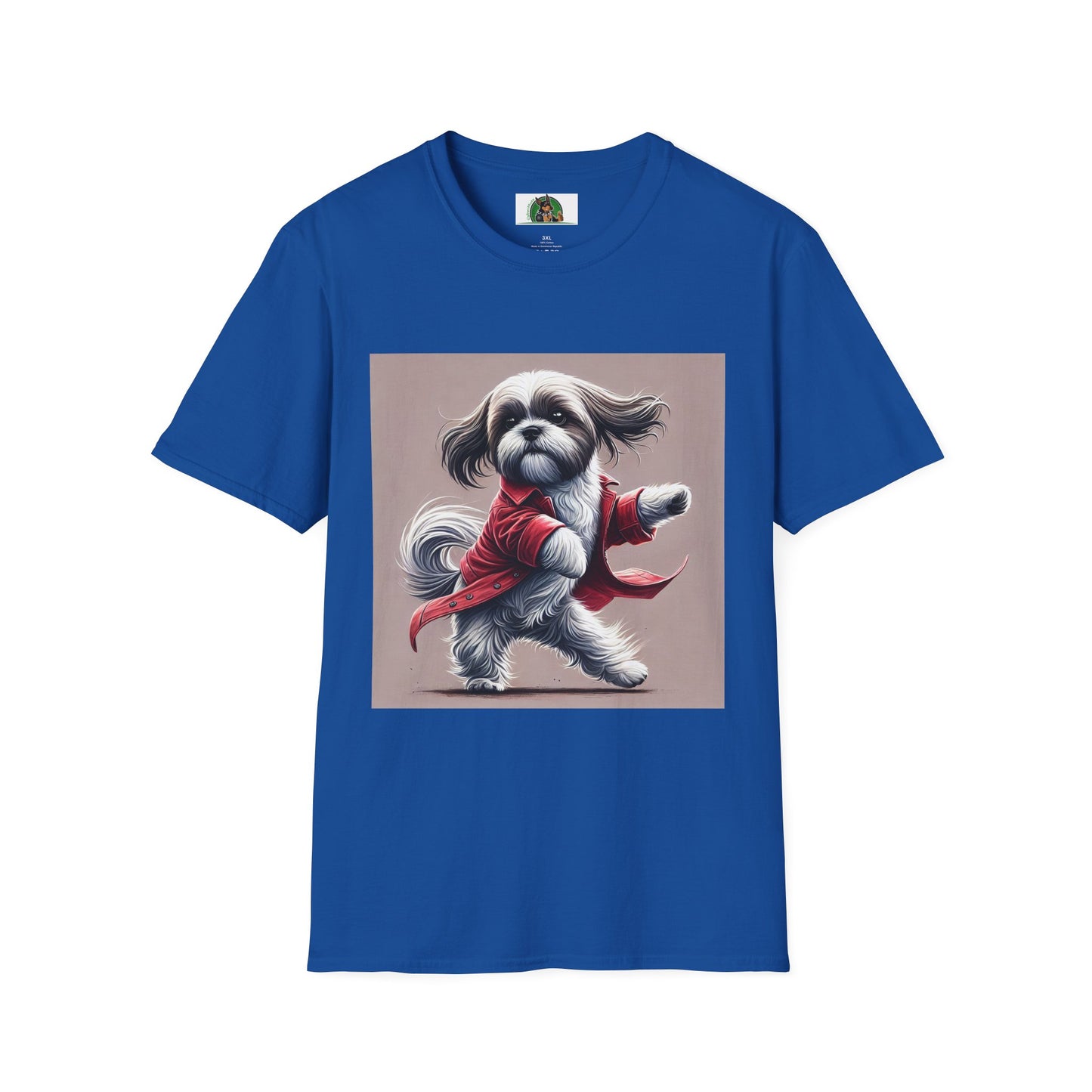 Dancing Shih Tzu T-Shirt T-Shirt Printify XS Royal