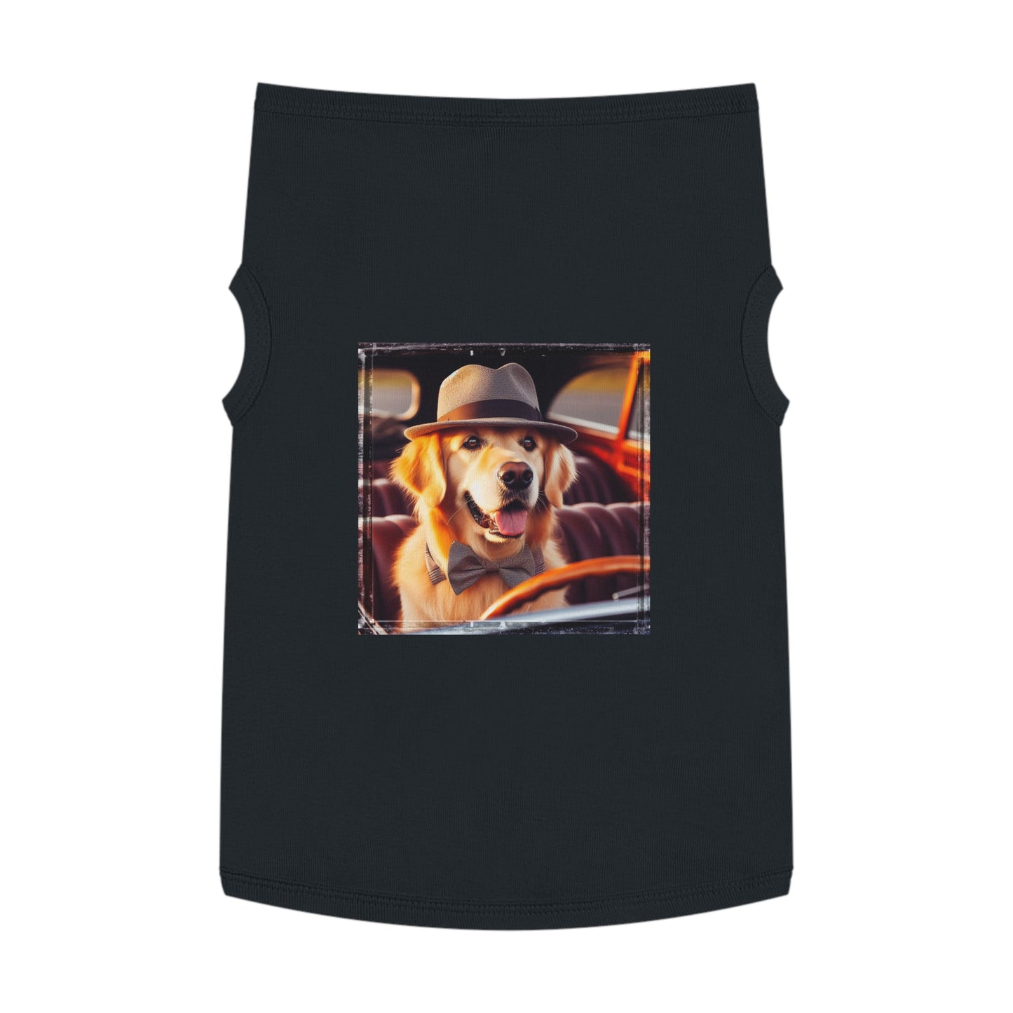 Golden Retriever pet tank top Pets Printify   