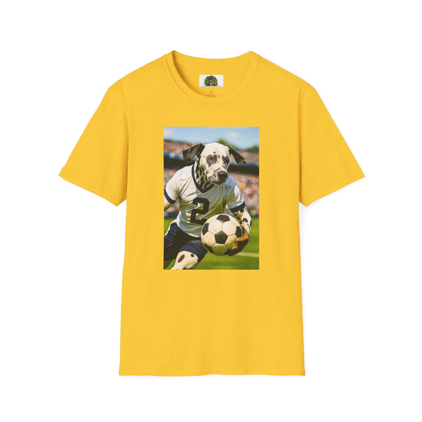 Sports Soccer Dalmatian Unisex T-Shirt T-Shirt Printify Daisy S