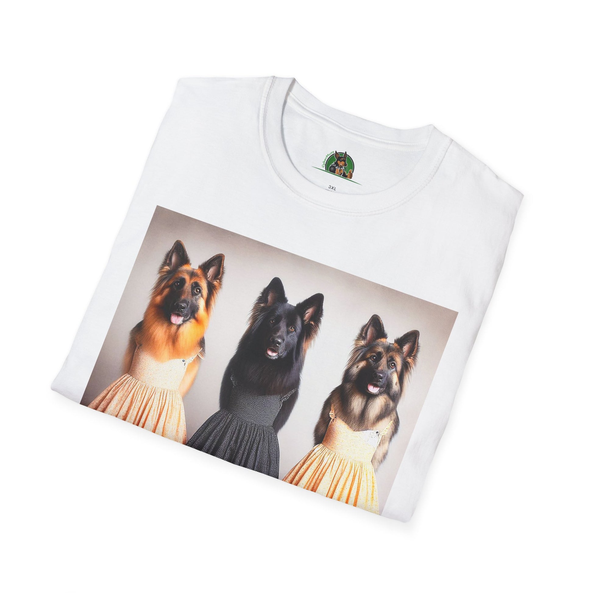 German Shepherd pretty ballerinas shirt T-Shirt Printify