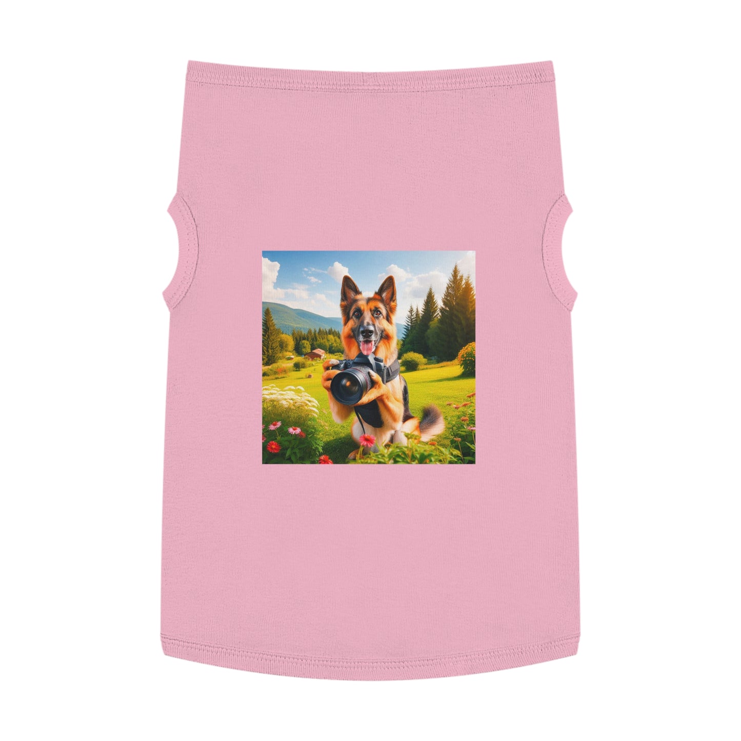 Pet Tank Top German Shepherd Pets Printify XL Pink 