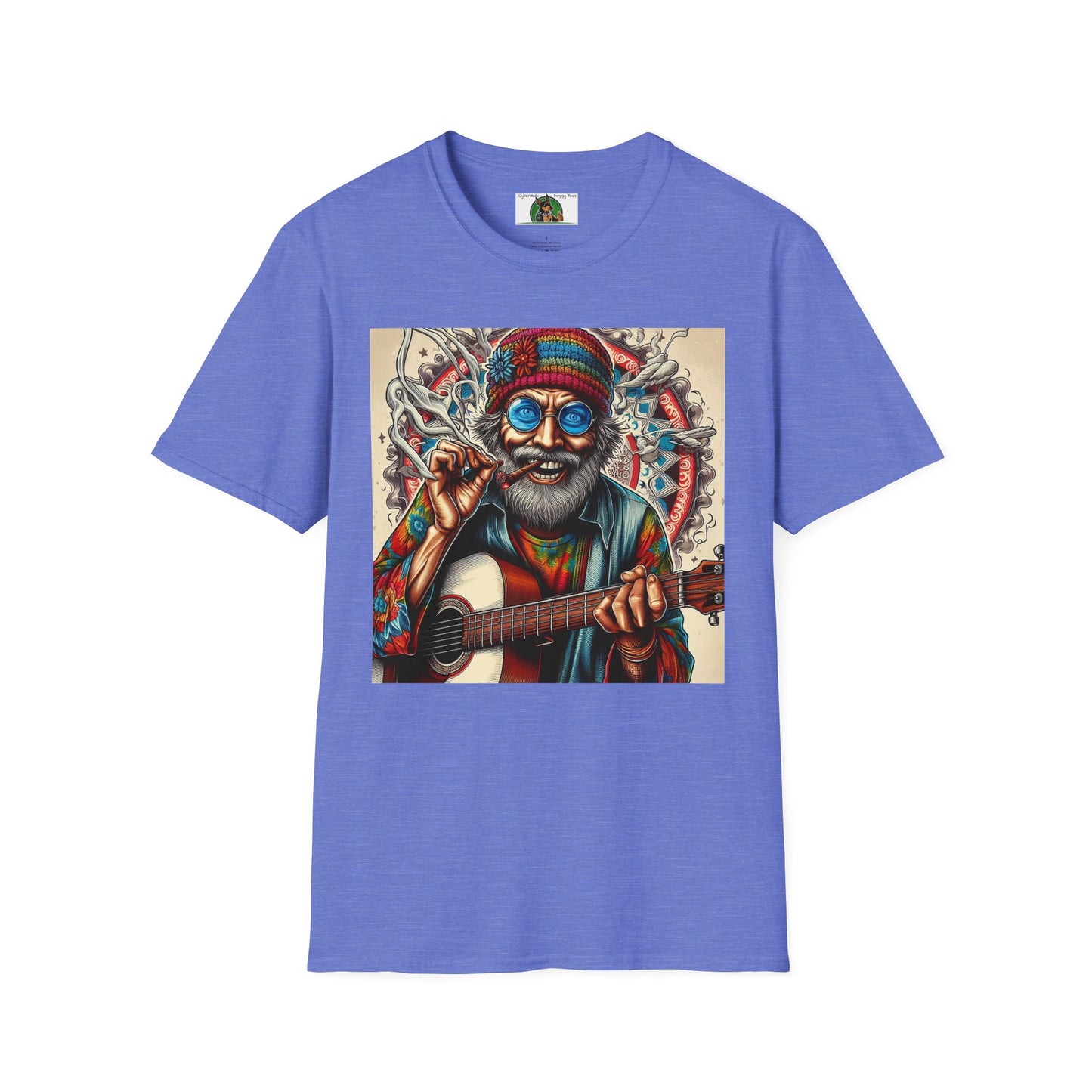 Wacky Old Hippie Dude T-Shirt Printify Heather Royal S 