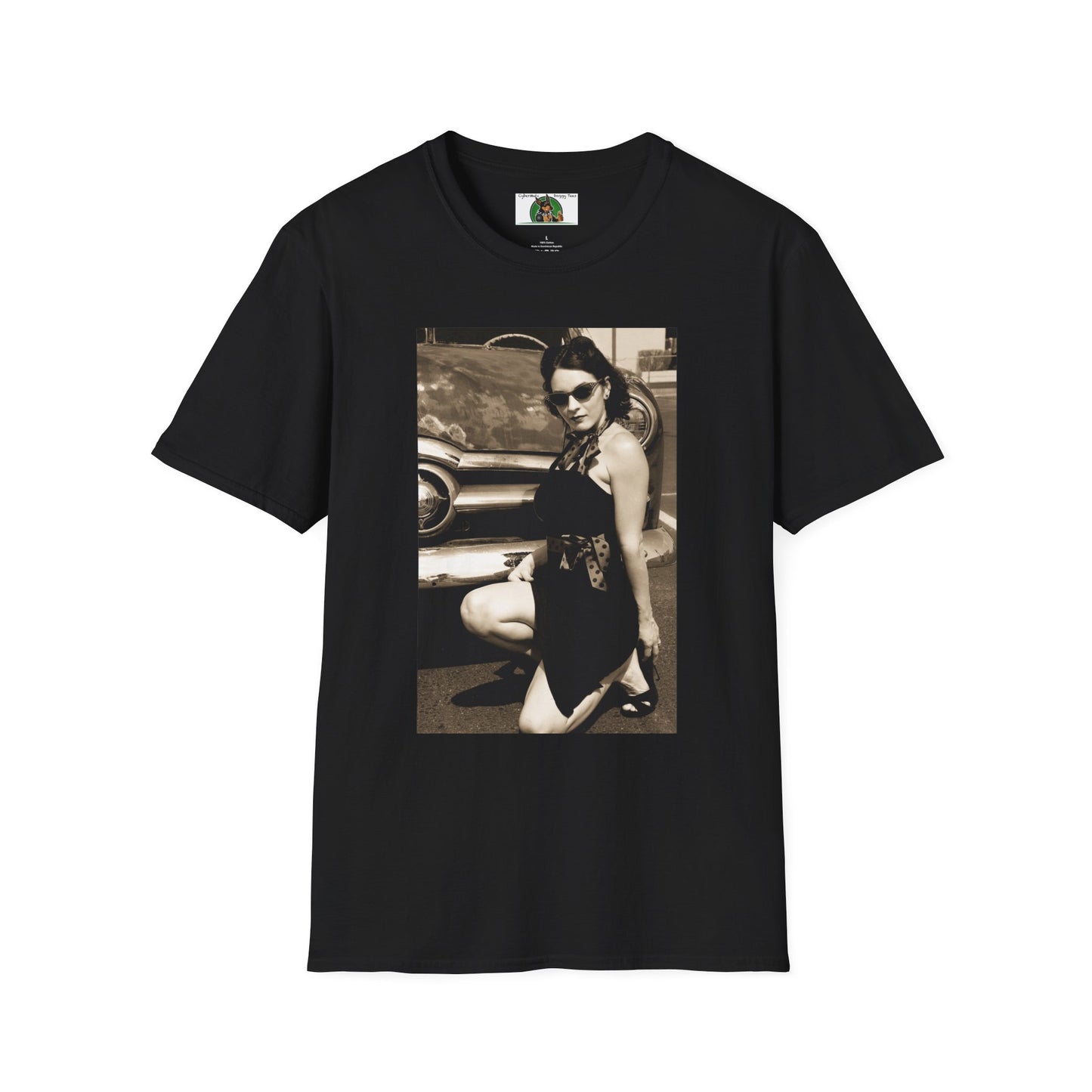 Mis·cel·la·ne·ous Rockabilly Girl T-Shirt Printify S Black 