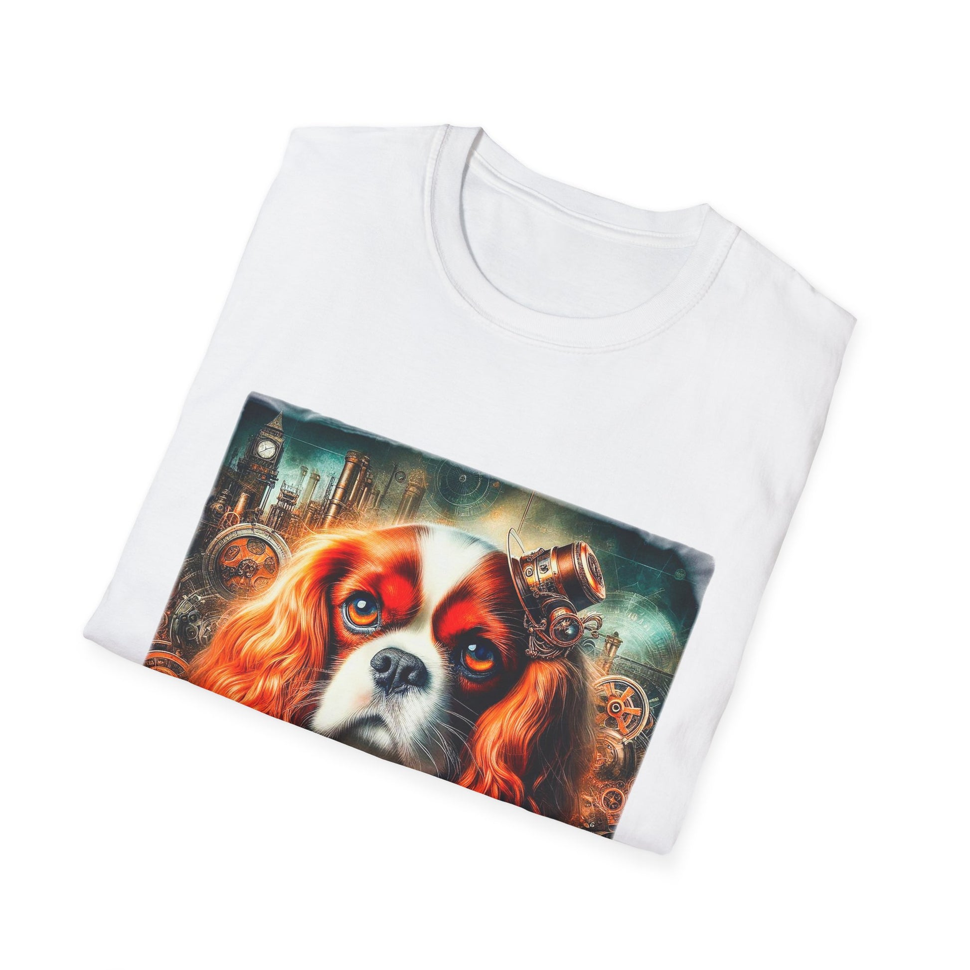 Cavalier King Charles Spaniel Steampunk Dog T-Shirt T-Shirt Printify