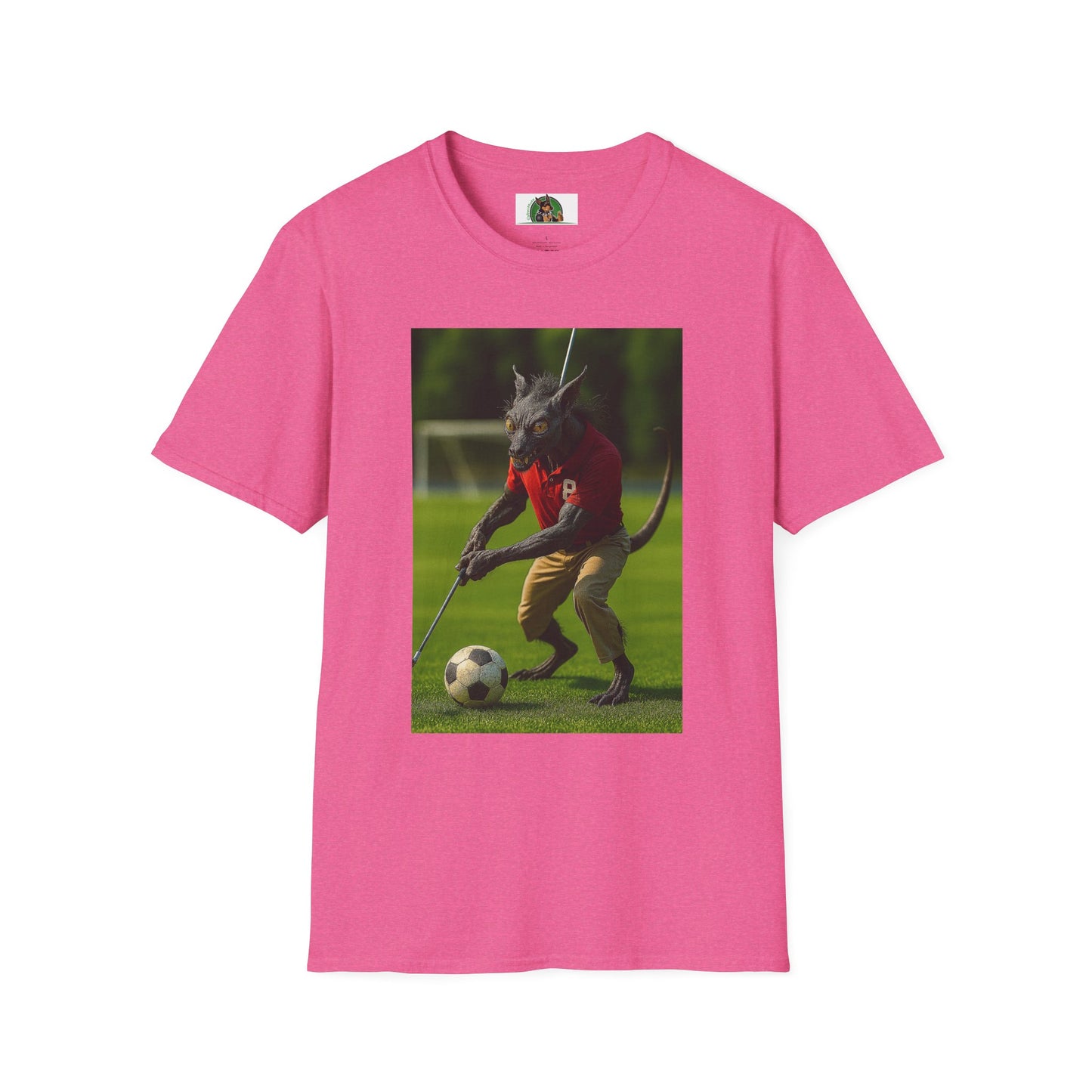 Golf Chupacabra T-Shirt Sports T-Shirt Printify Heather Heliconia S