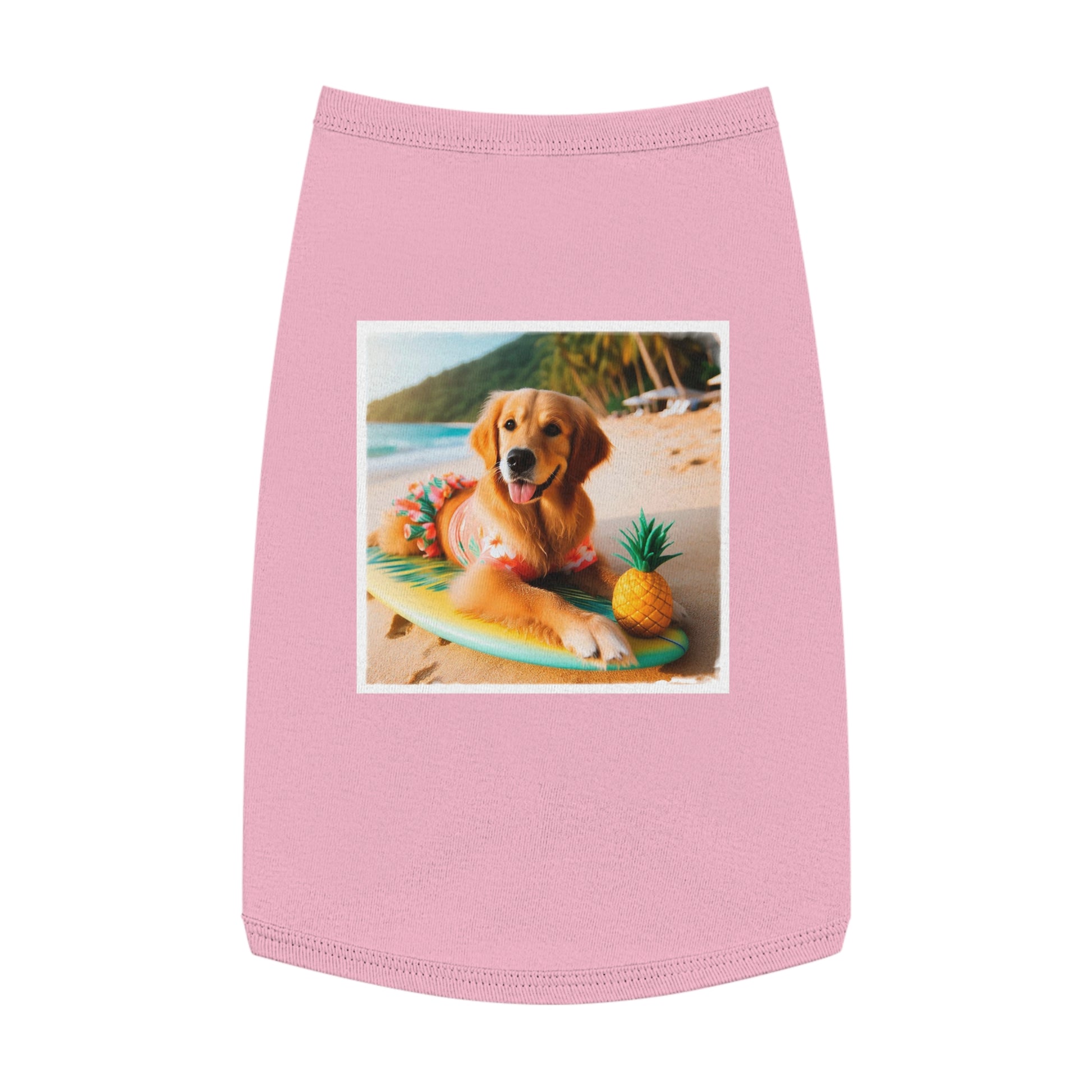 Golden Retriever pet tank top Pets Printify   