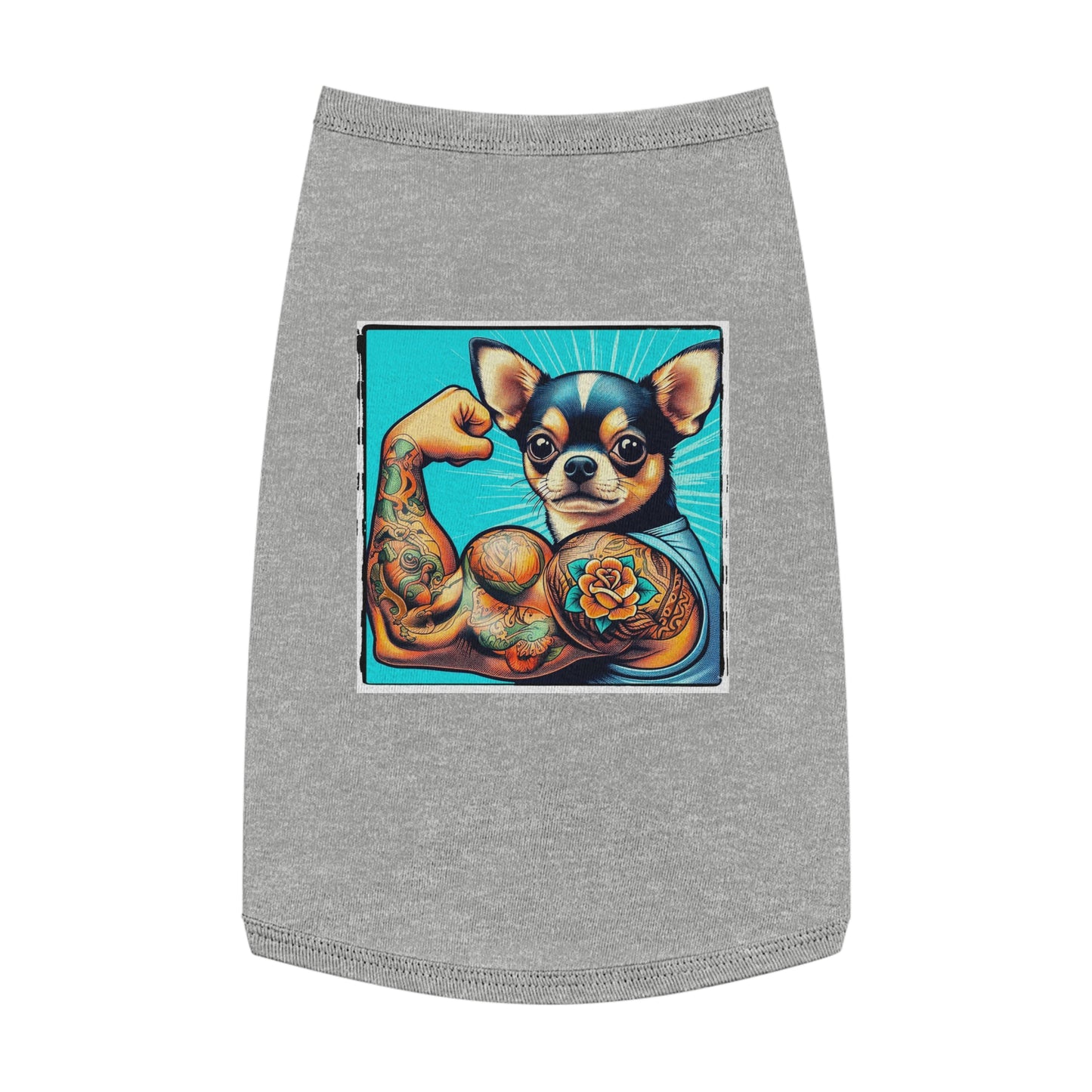 Pet Tank Top Chihuahua Pets Printify L Heather