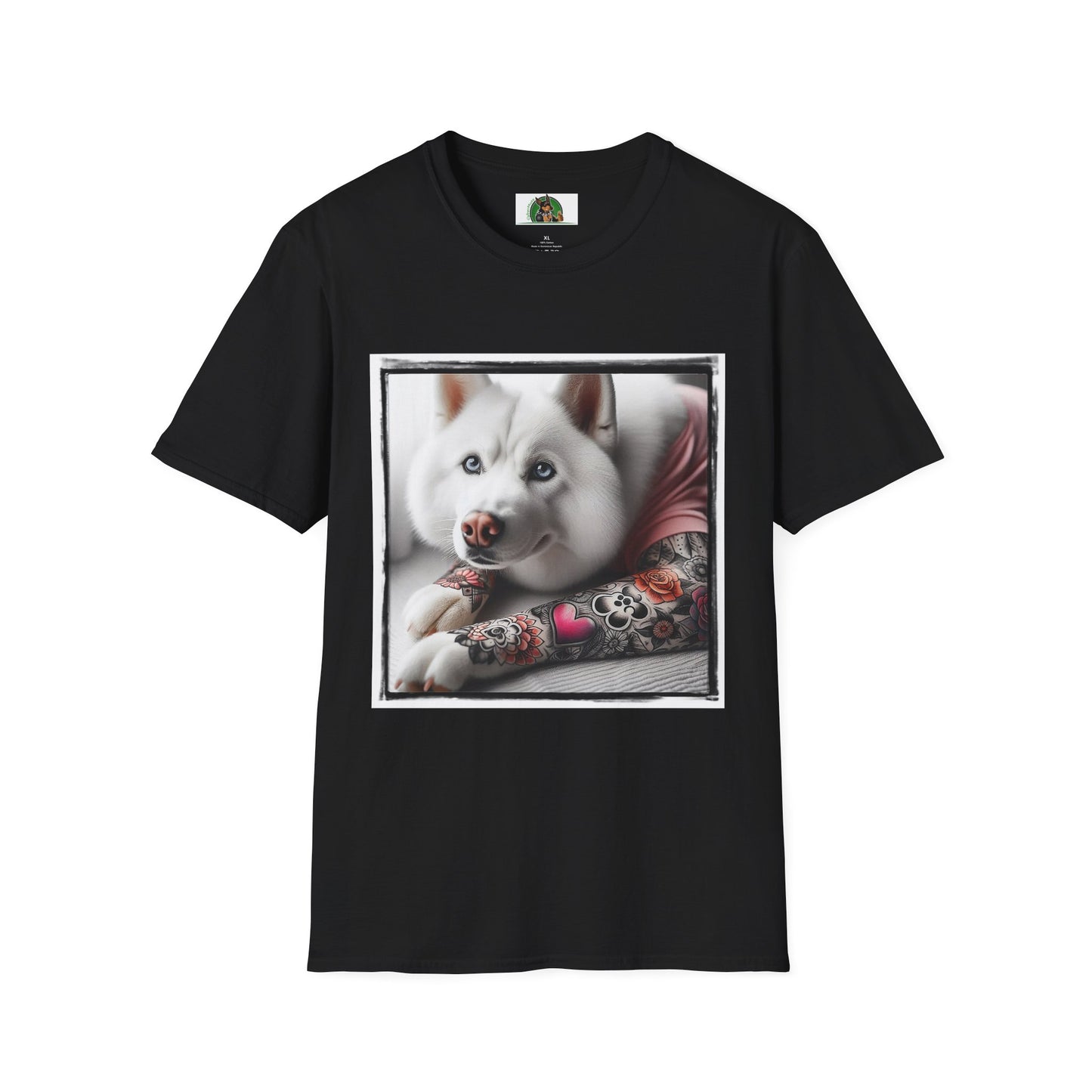 Husky T-Shirt Printify XS Black