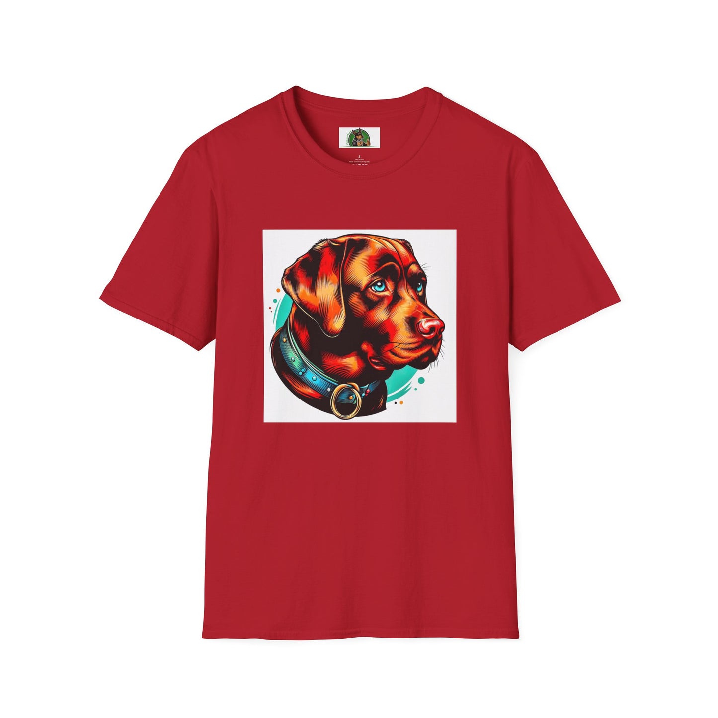 Labrador Retriever T-Shirt Printify S Cherry Red 