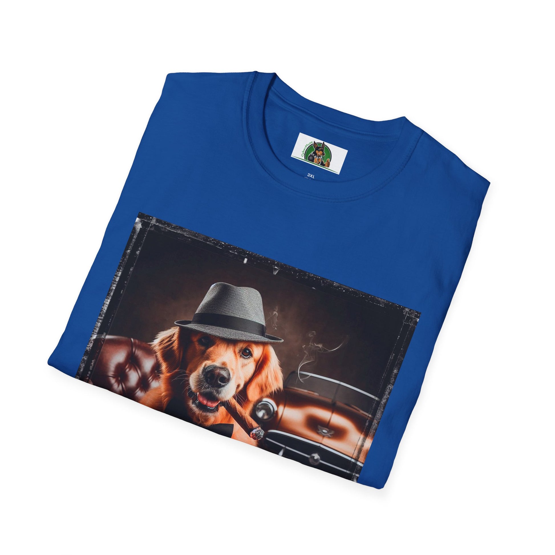 Golden Retriever playing poker shirt T-Shirt Printify