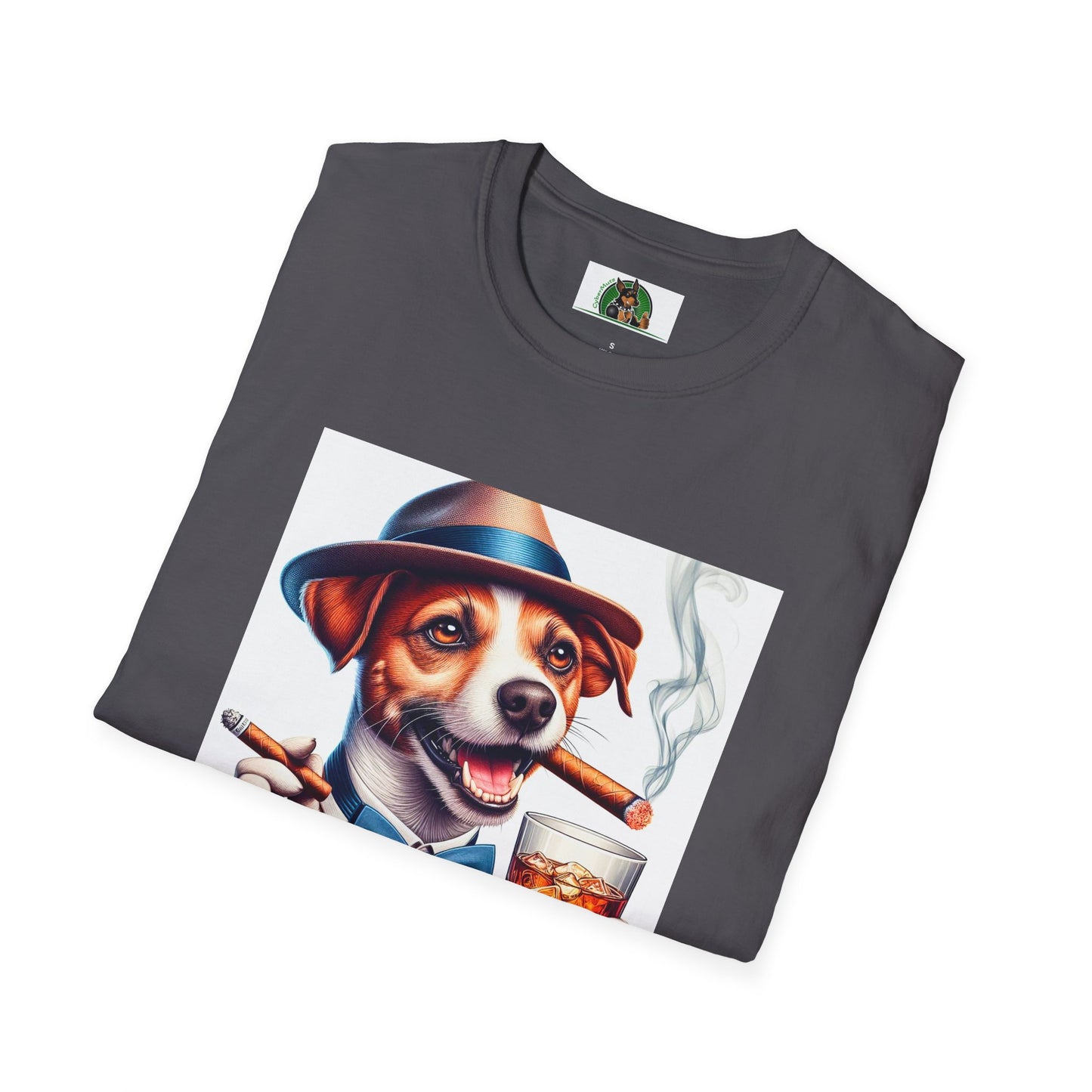 Jack Russell Stogey Whiskey T-Shirt Printify