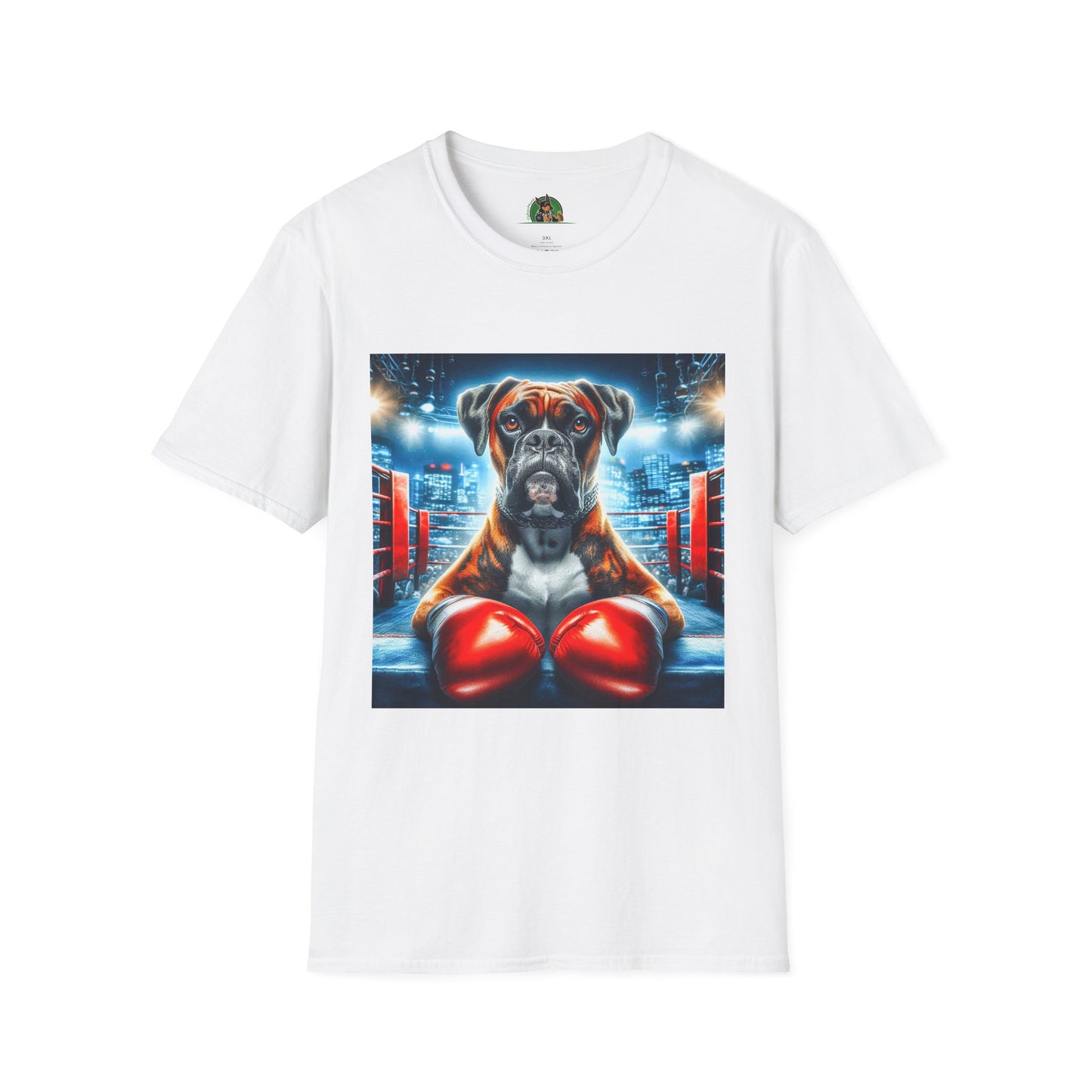 Boxing Boxer Dog Shirt T-Shirt Printify XS White 