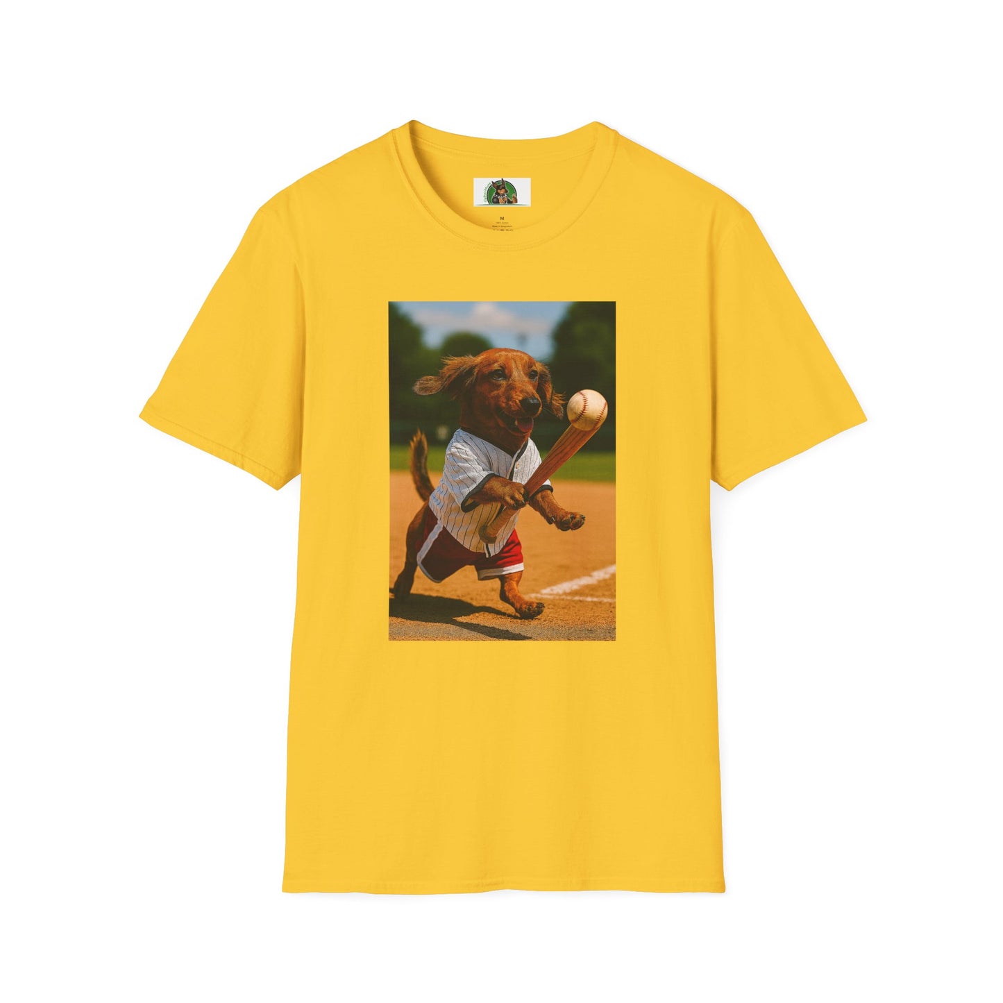 Sports Dachshund Baseball T-Shirt T-Shirt Printify Daisy S