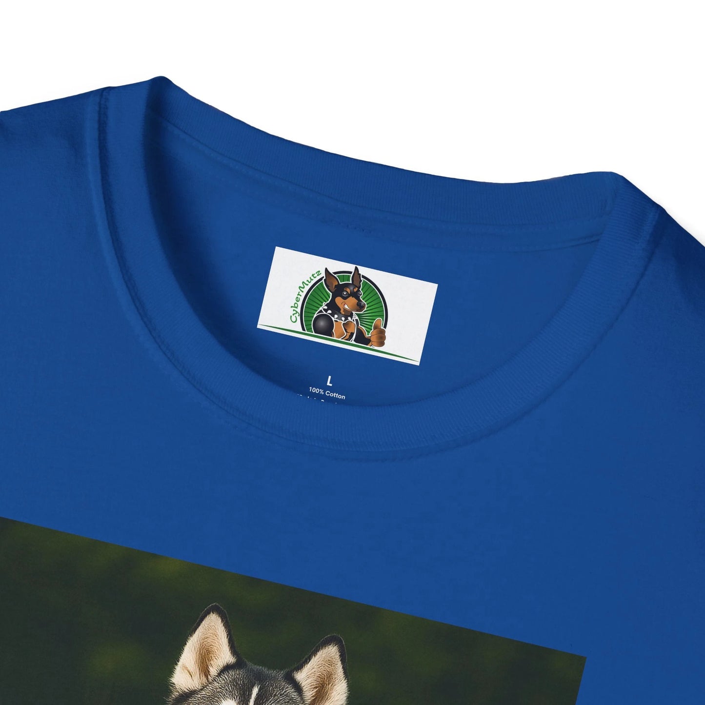 Husky Football T-Shirt — Sports Dog Tee T-Shirt Printify