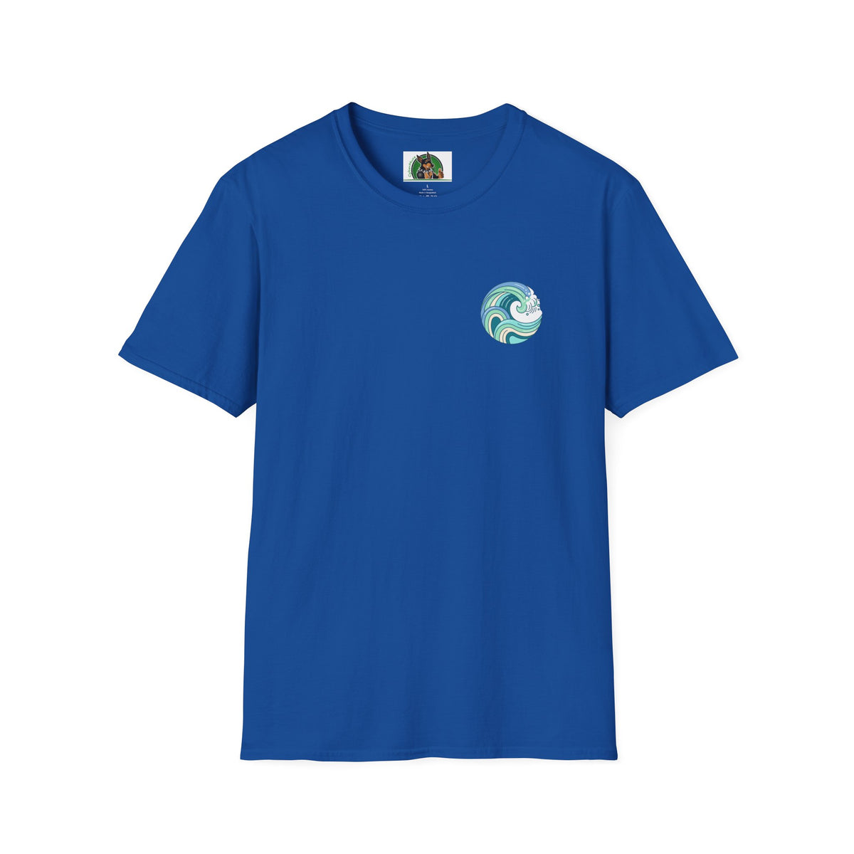 Dalmatian surf day t shirt Back Design