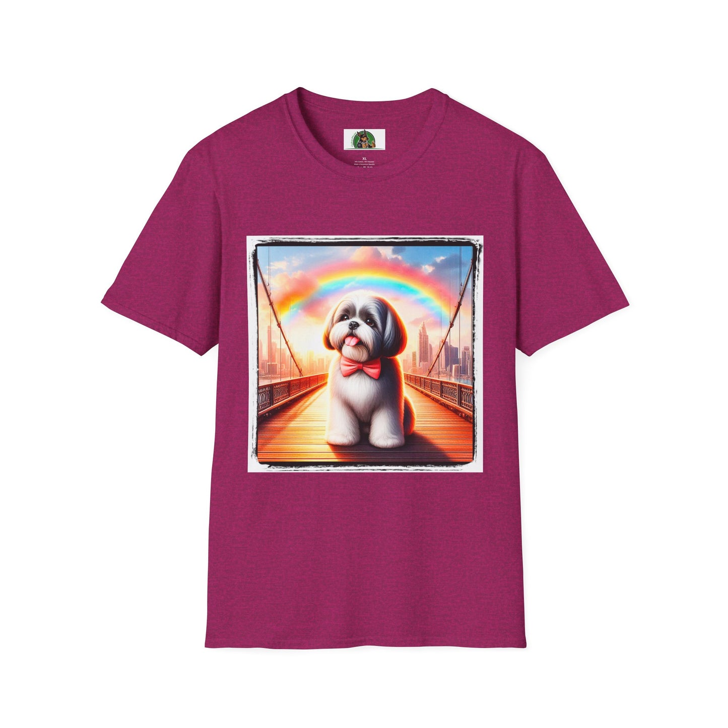 Shih Tzu T-Shirt Printify S Antique Heliconia 