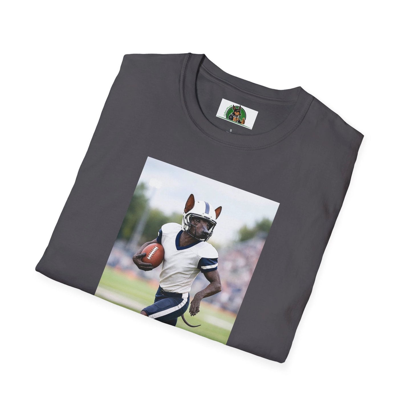 Mexican Hairless Dog Football T-Shirt — Dog Lover Sports Tee T-Shirt Printify
