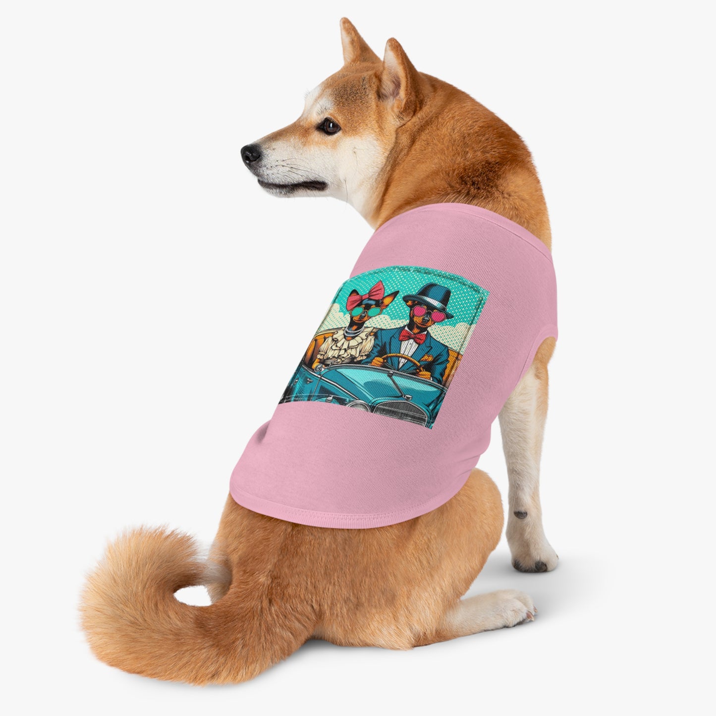 Wacky Dog Tank Top - Min Pin Tank Tops Pets Printify   