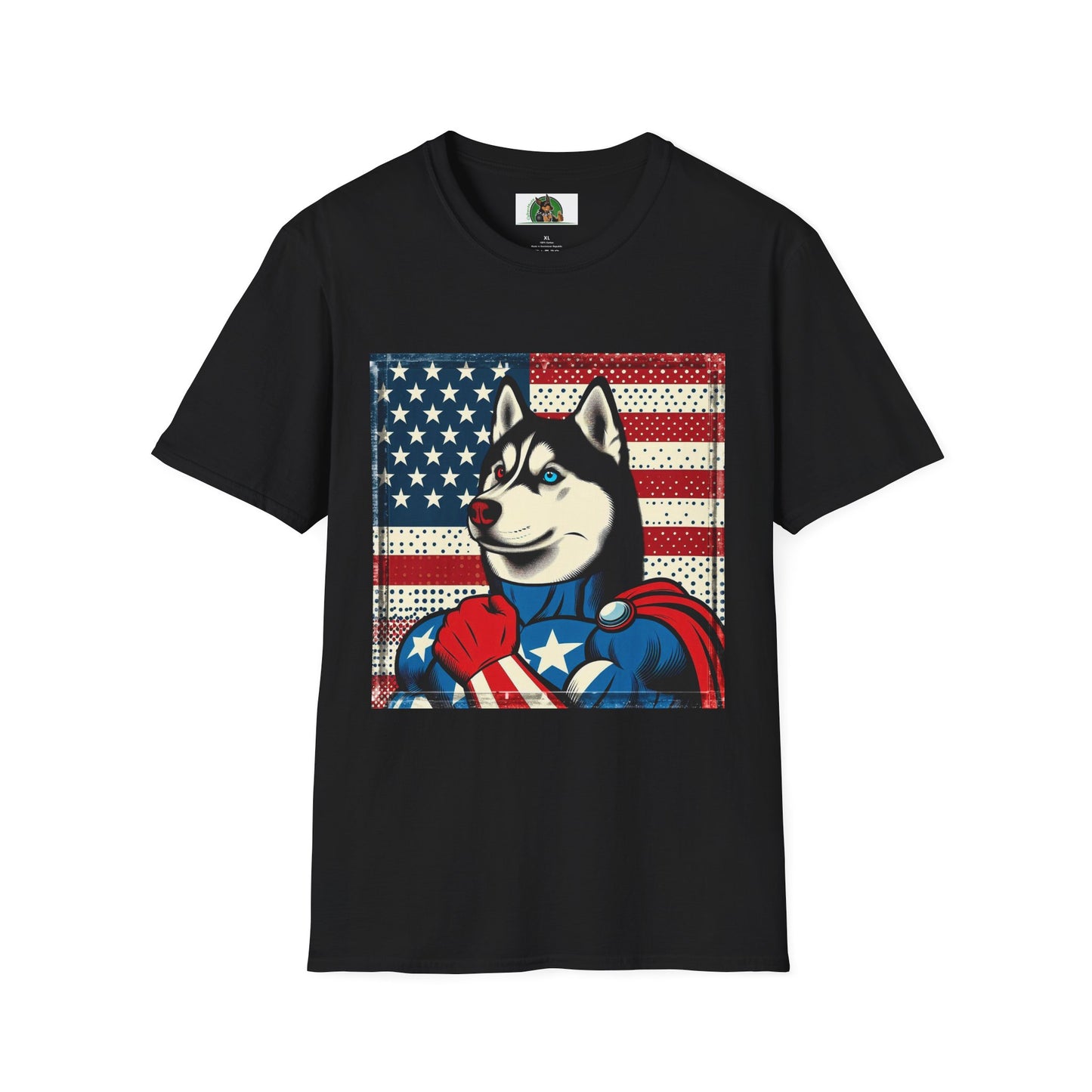 Husky T-Shirt Printify XS Black 