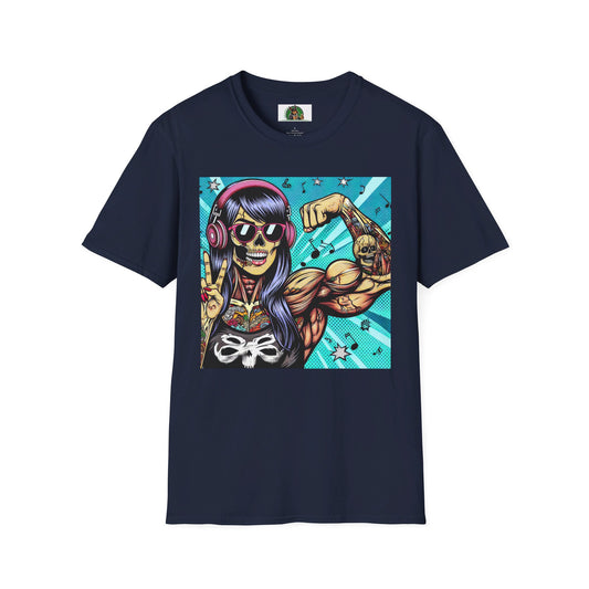 Zombie Girl T-Shirt Printify S Navy 