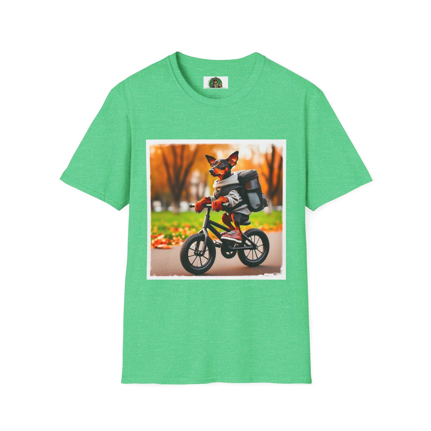 Min Pin T-Shirt T-Shirt Printify S Heather Irish Green 