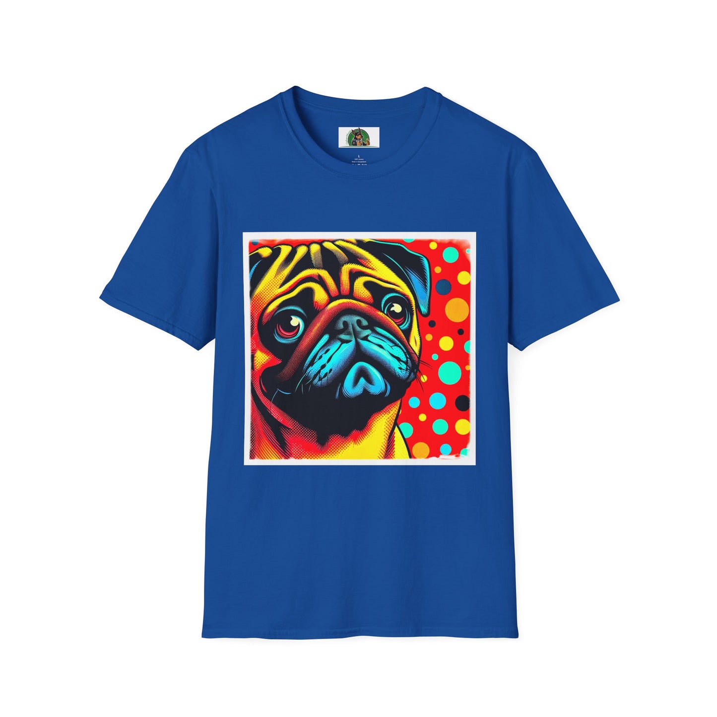 Pugs Pop Art T-Shirt T-Shirt Printify XS Royal