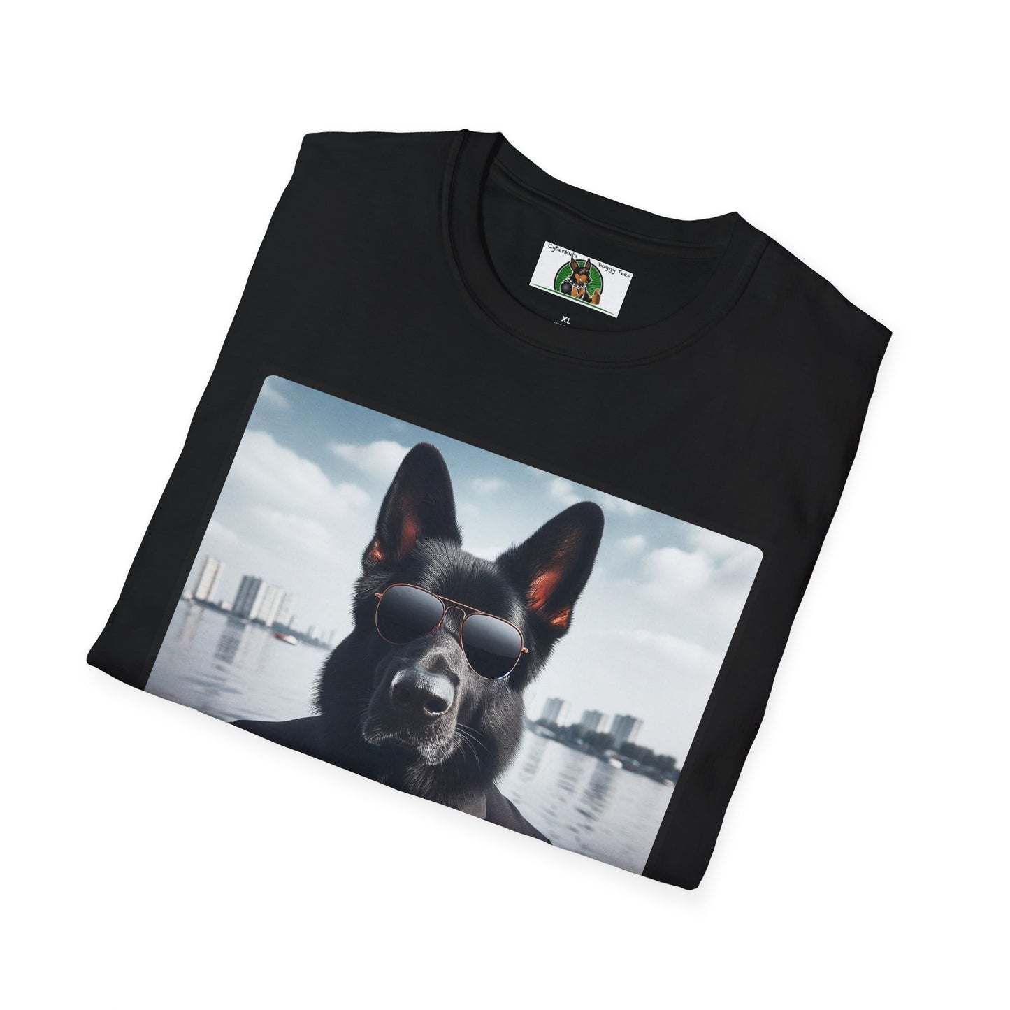 German Shepherd Agent Dog Single Image of Dog  Unisex Softstyle T-Shirt